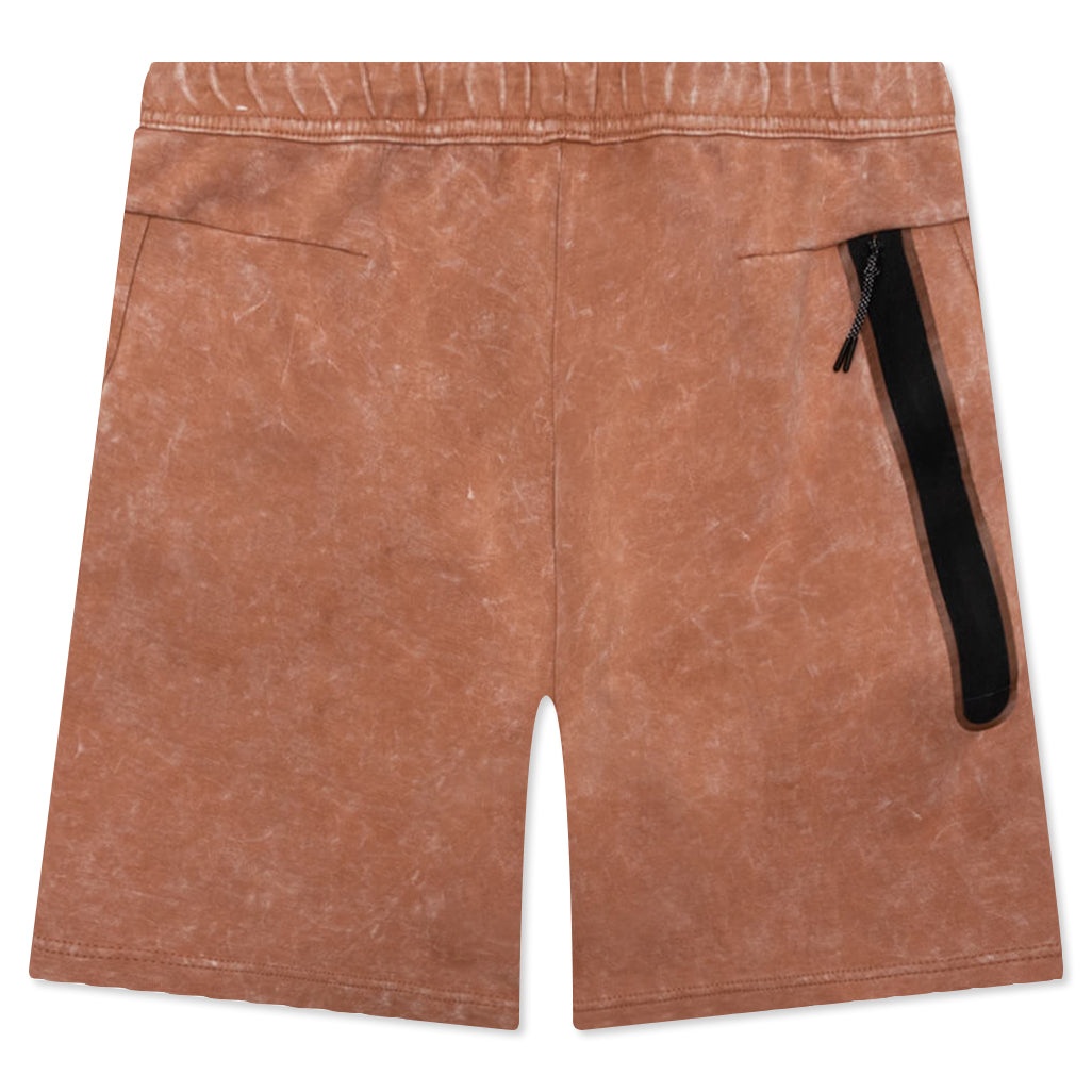 NIKE SPORTSWEAR TECH FLEECE SHORTS - MINERAL CLAY/BLACK - 2