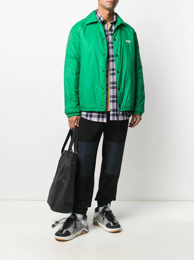 MSGM logo embroidered padded jacket outlook