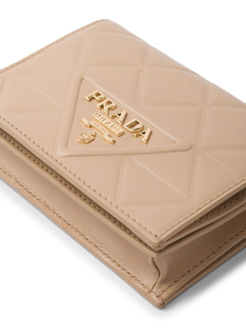 triangle-embossed logo-plaque wallet - 5