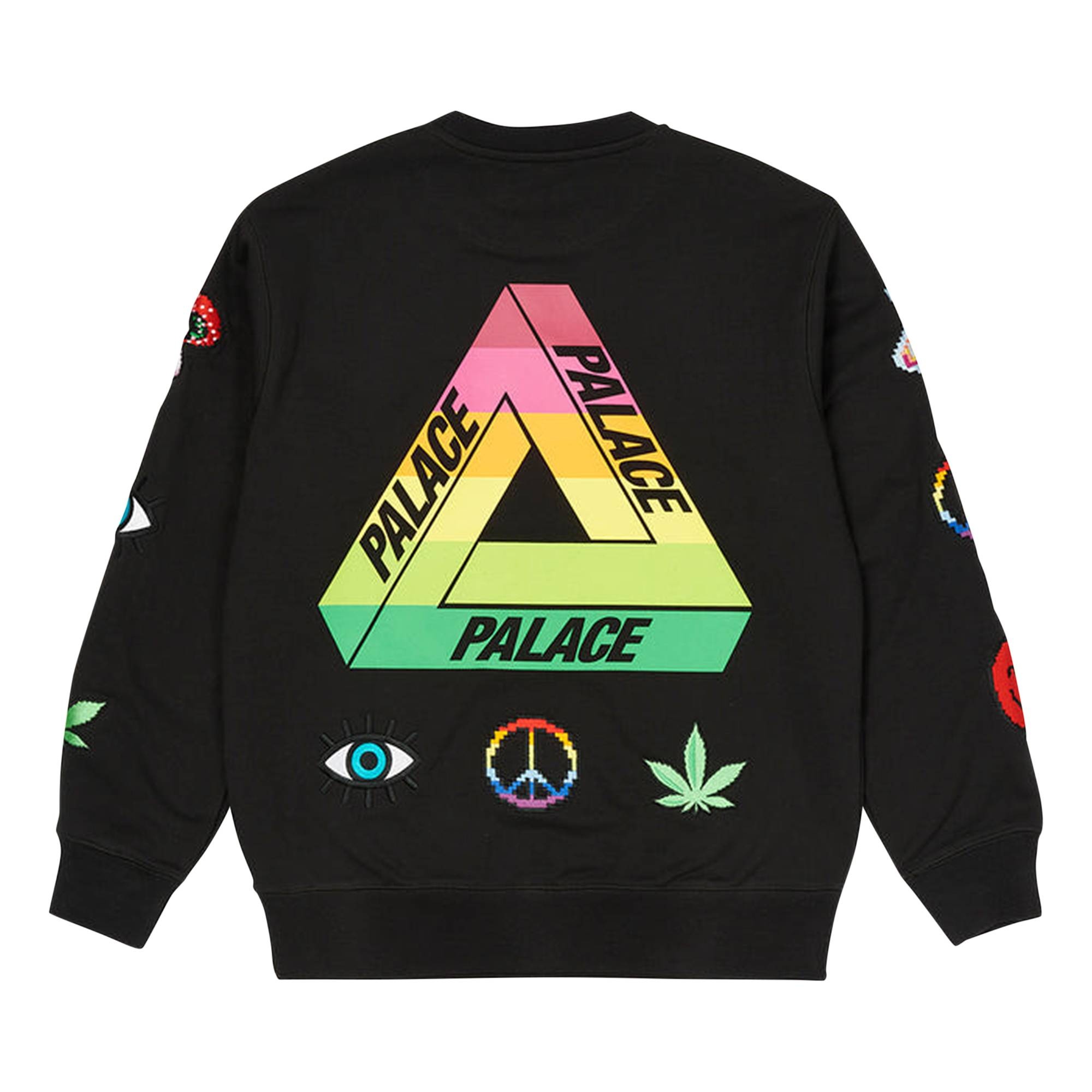 Palace Mixed Media Bitmap Crew 'Black' - 2