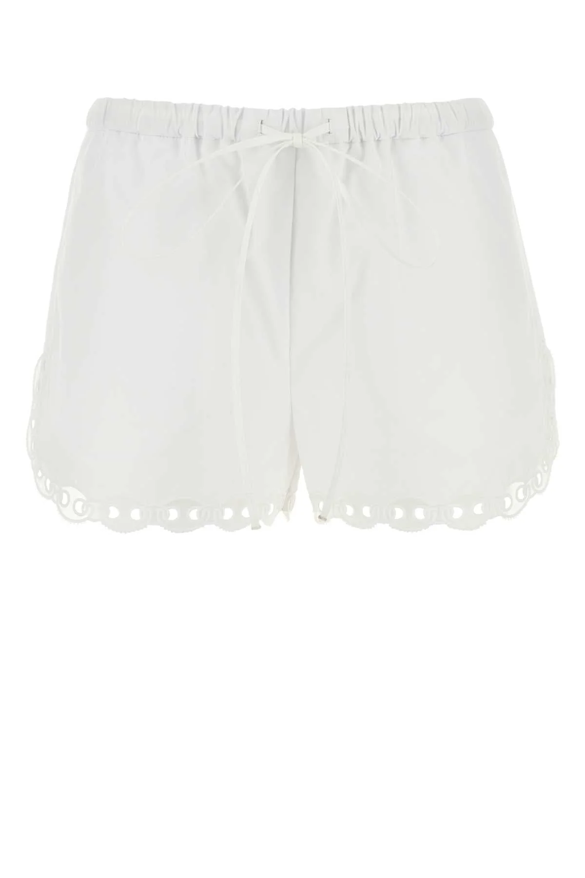 Gucci Women White Poplin Shorts - 1