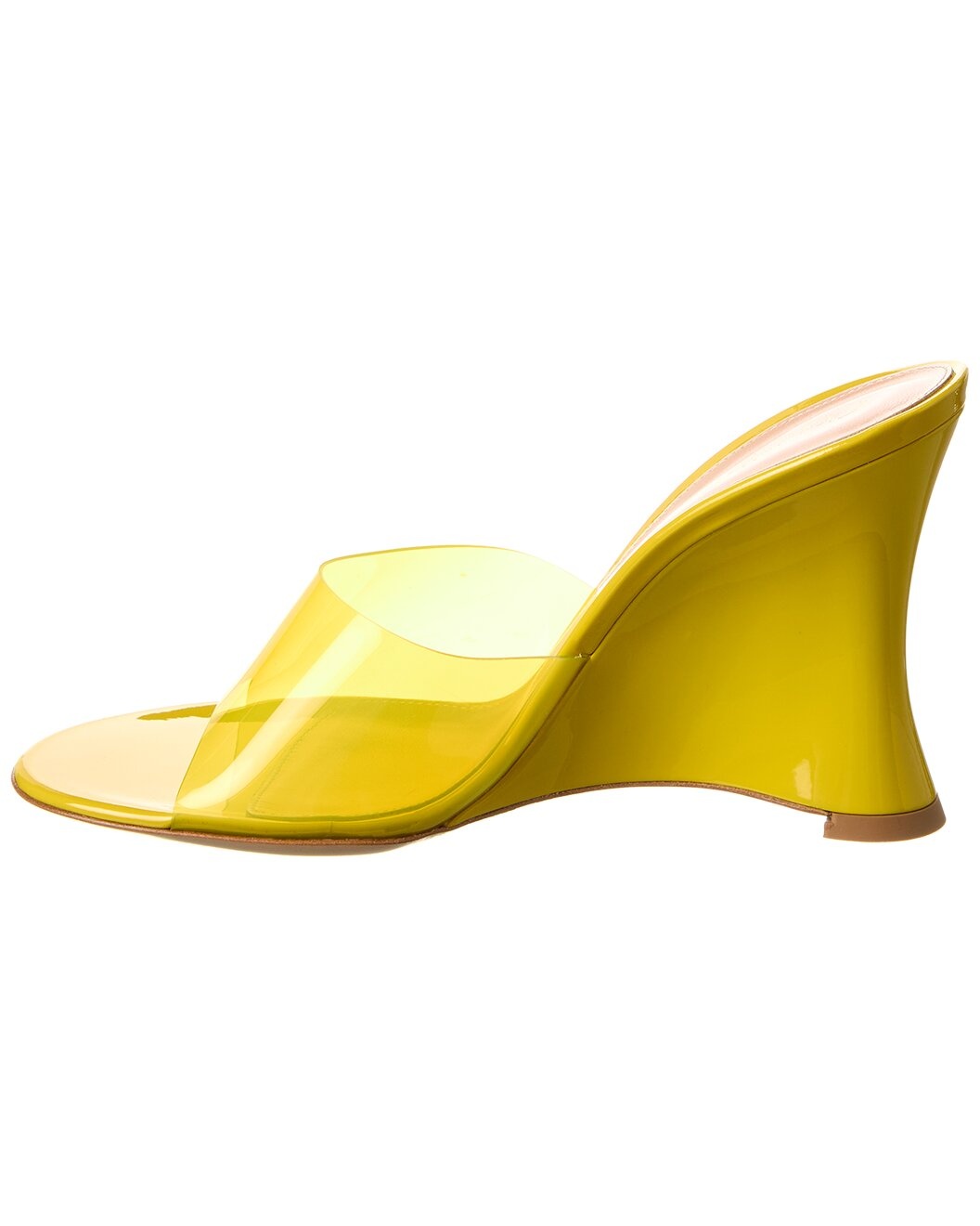 Gianvito Rossi Futura 95 Vinyl & Patent Wedge Sandal - 2