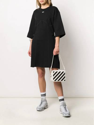 Off-White Binder Clip diagonal-stripe shoulder bag outlook