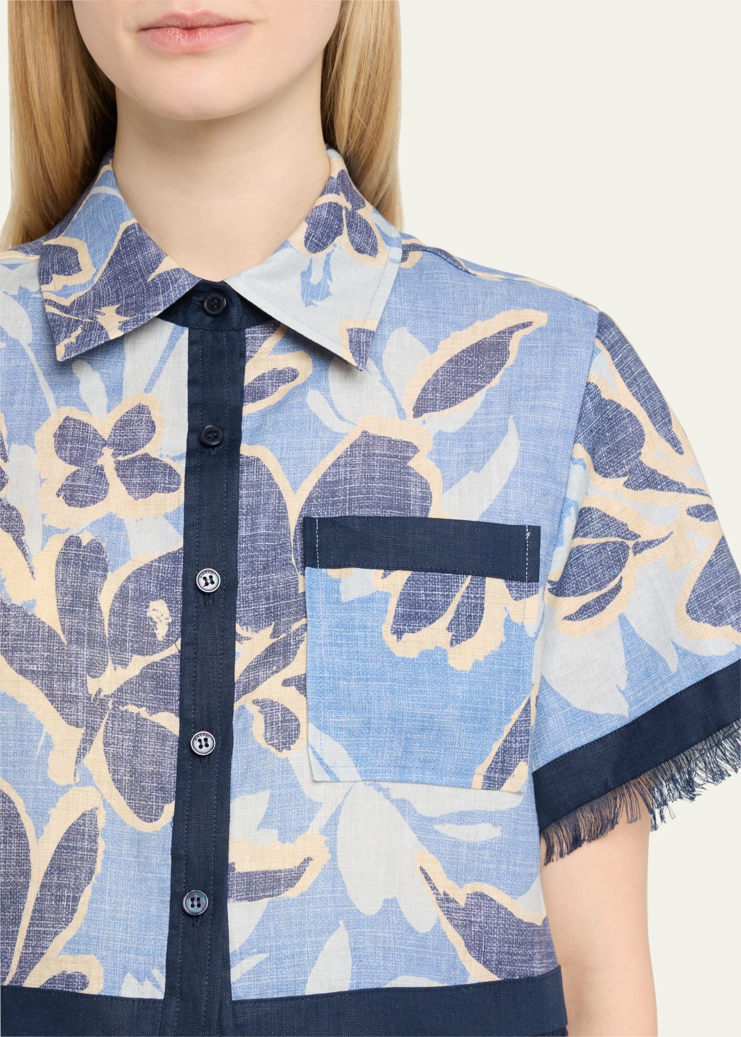 Topanga Short-Sleeve Cropped Shirt - 5