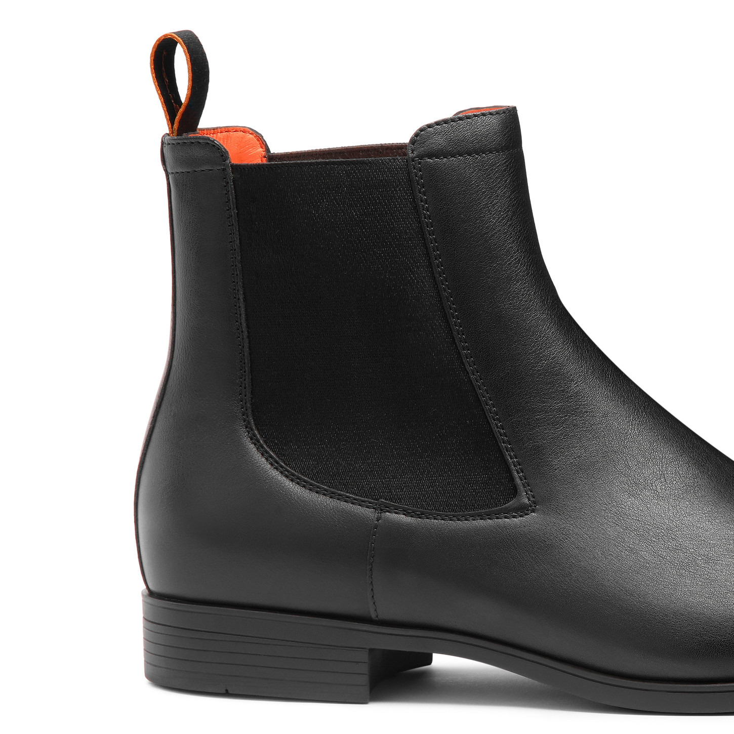 Men's black leather Chelsea boot - 6