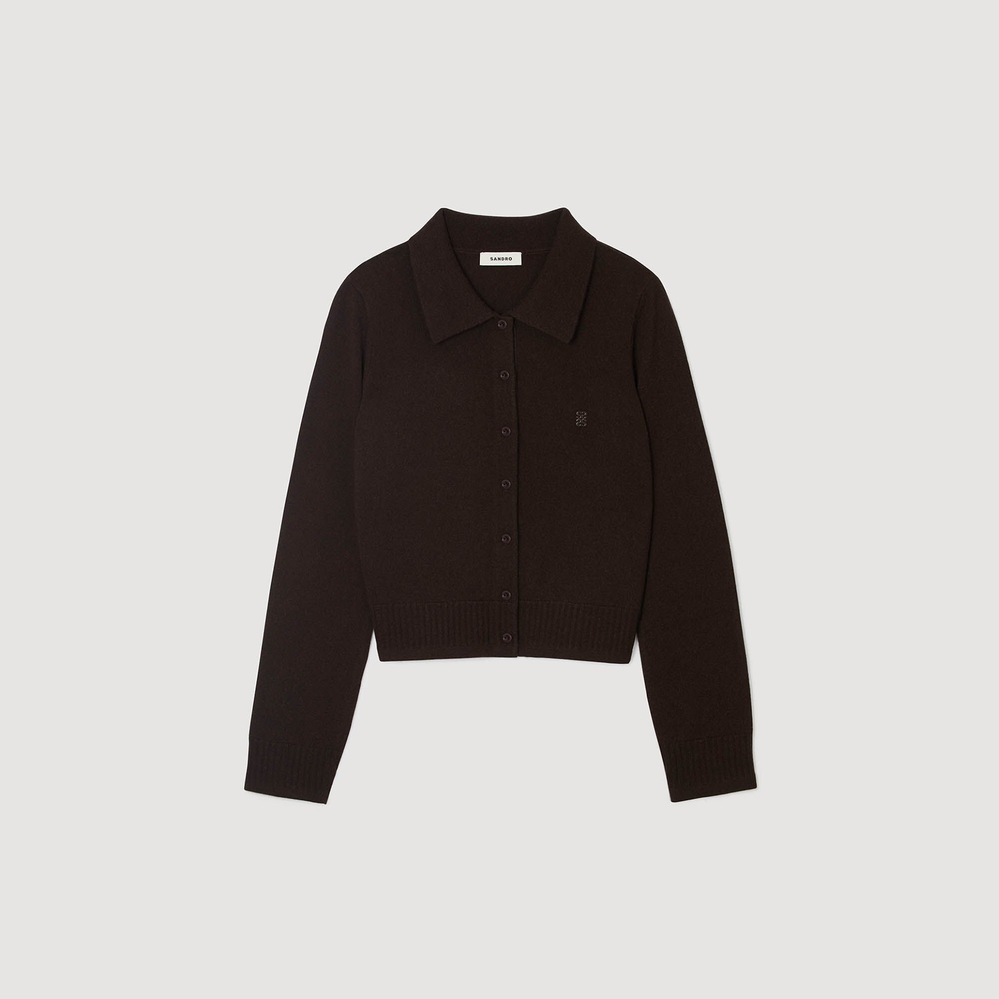 SHIRT-COLLAR CARDIGAN - 6