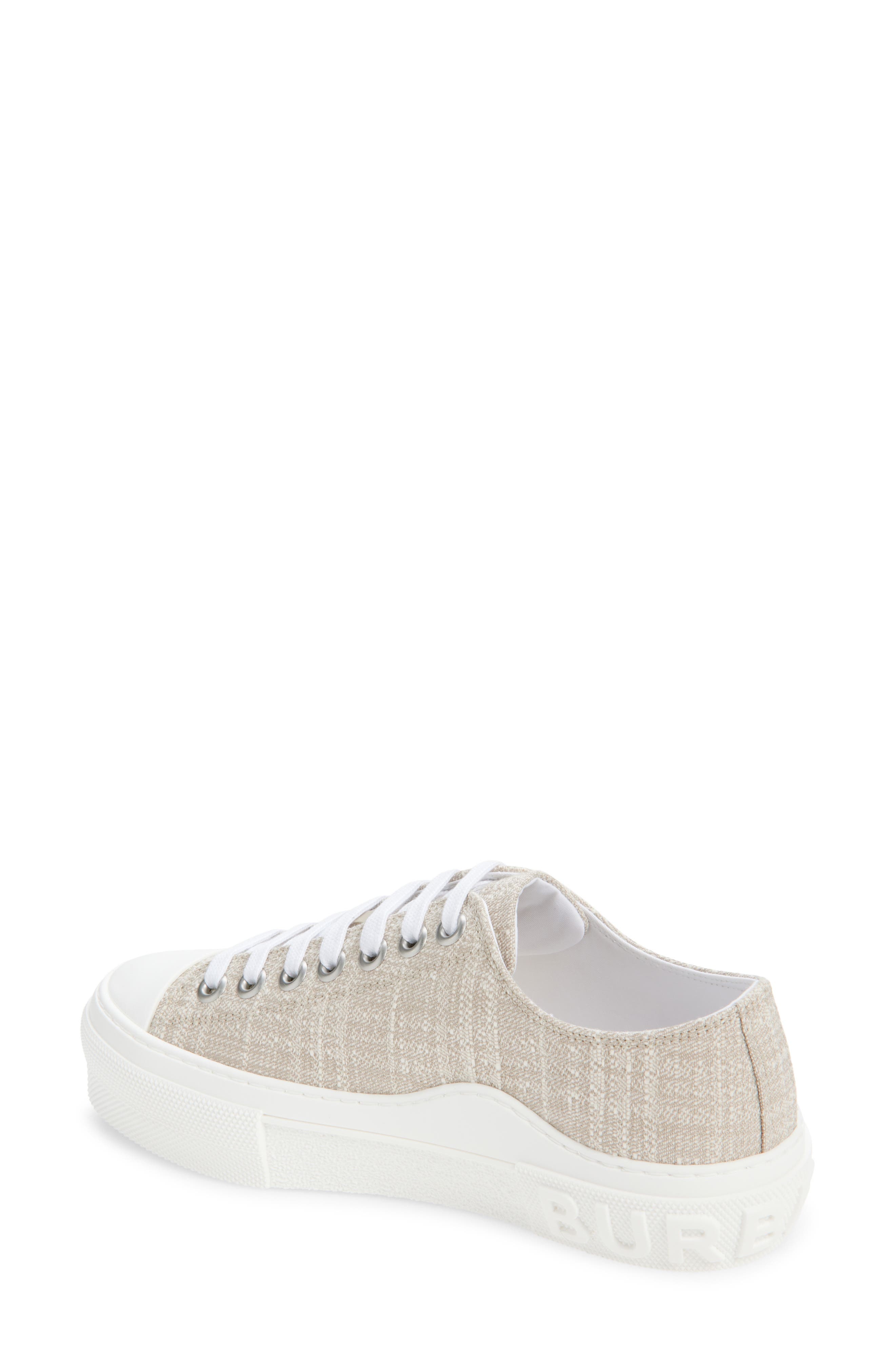 burberry Jack Check Low Top Sneaker in Gull at Nordstrom - 3