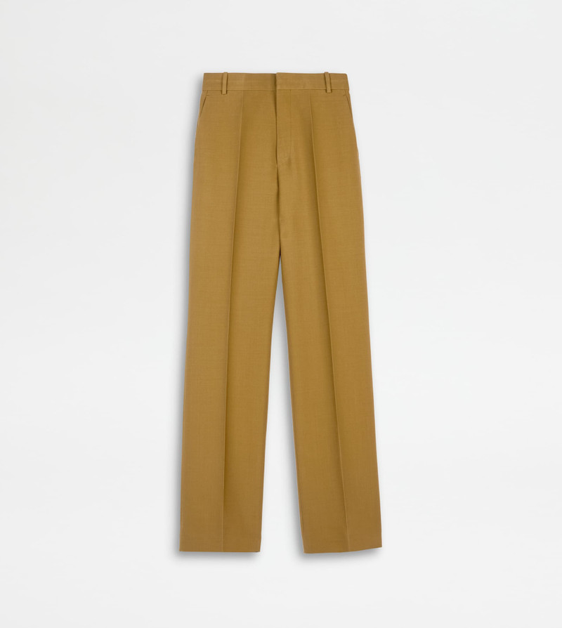PANTS IN WOOL - GREEN 1