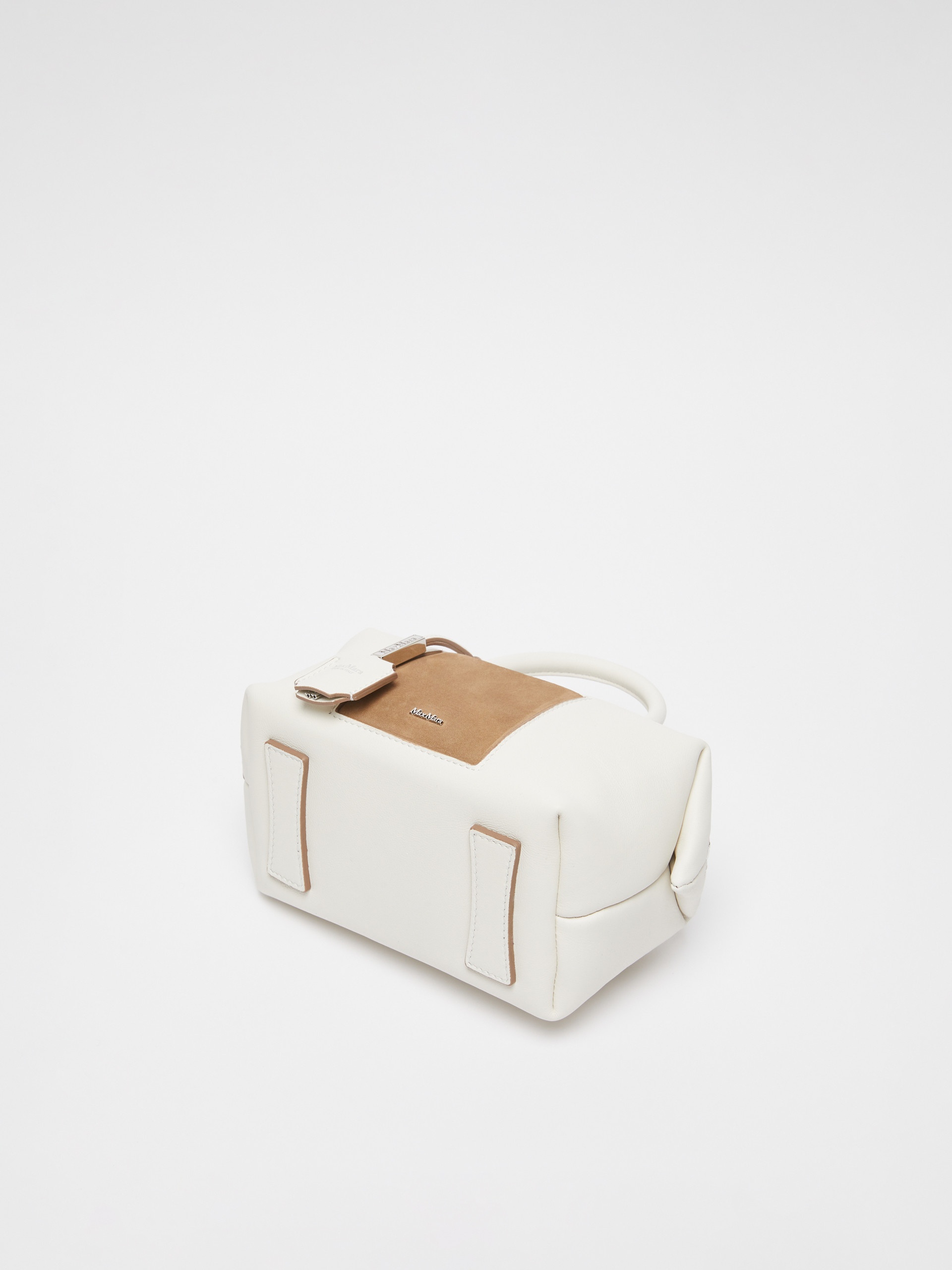HOLDALLSPOCKET Small leather satchel bag with suede pocket detail - 4