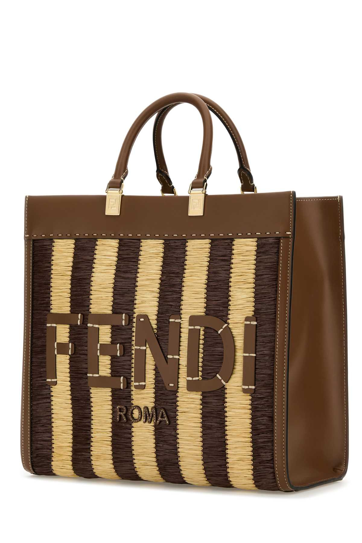 Fendi Women Rafia Medium Sunshine Shopping Bag - 2