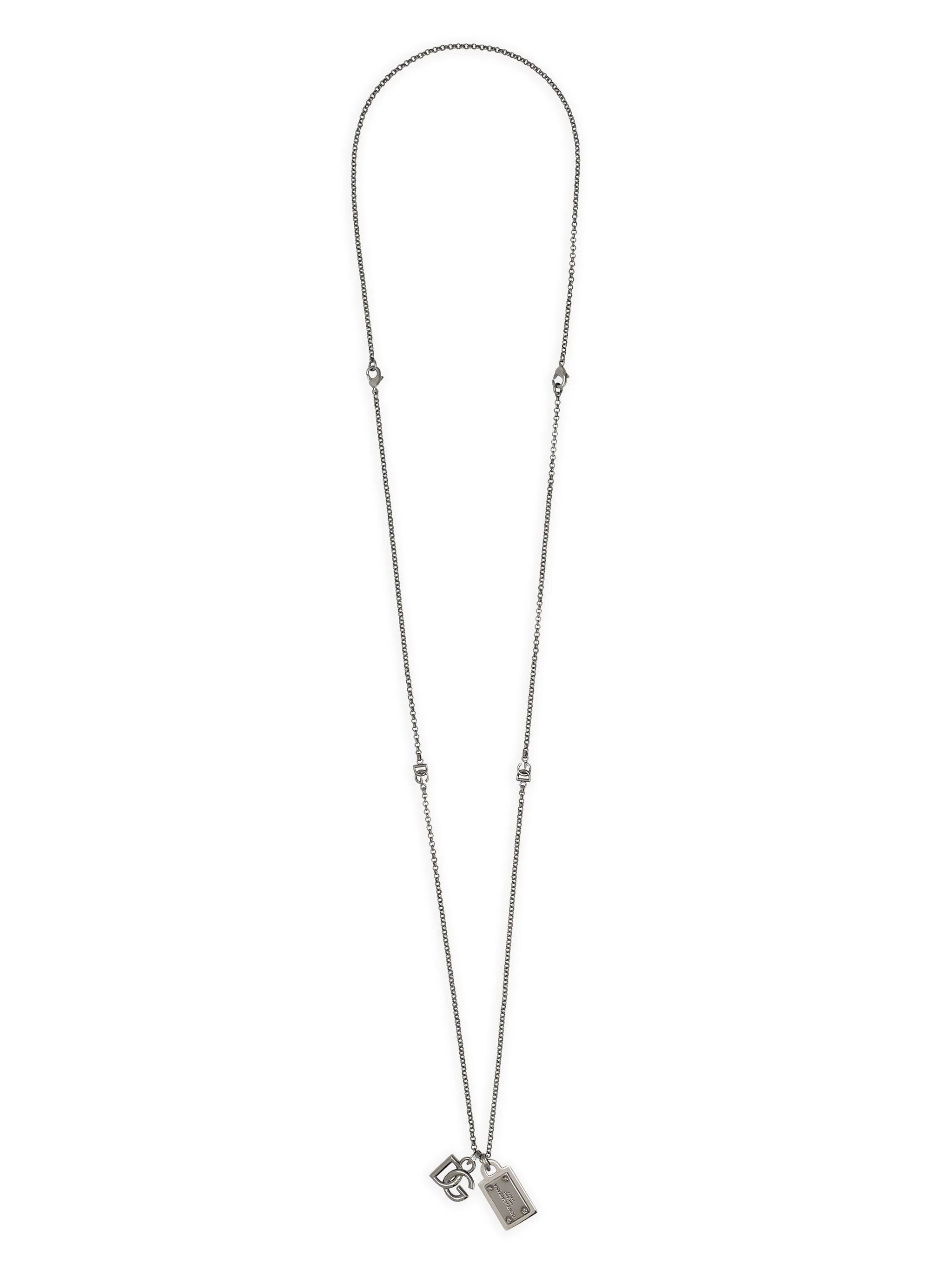 LOGO-PLAQUE DOG-TAG NECKLACE - 1