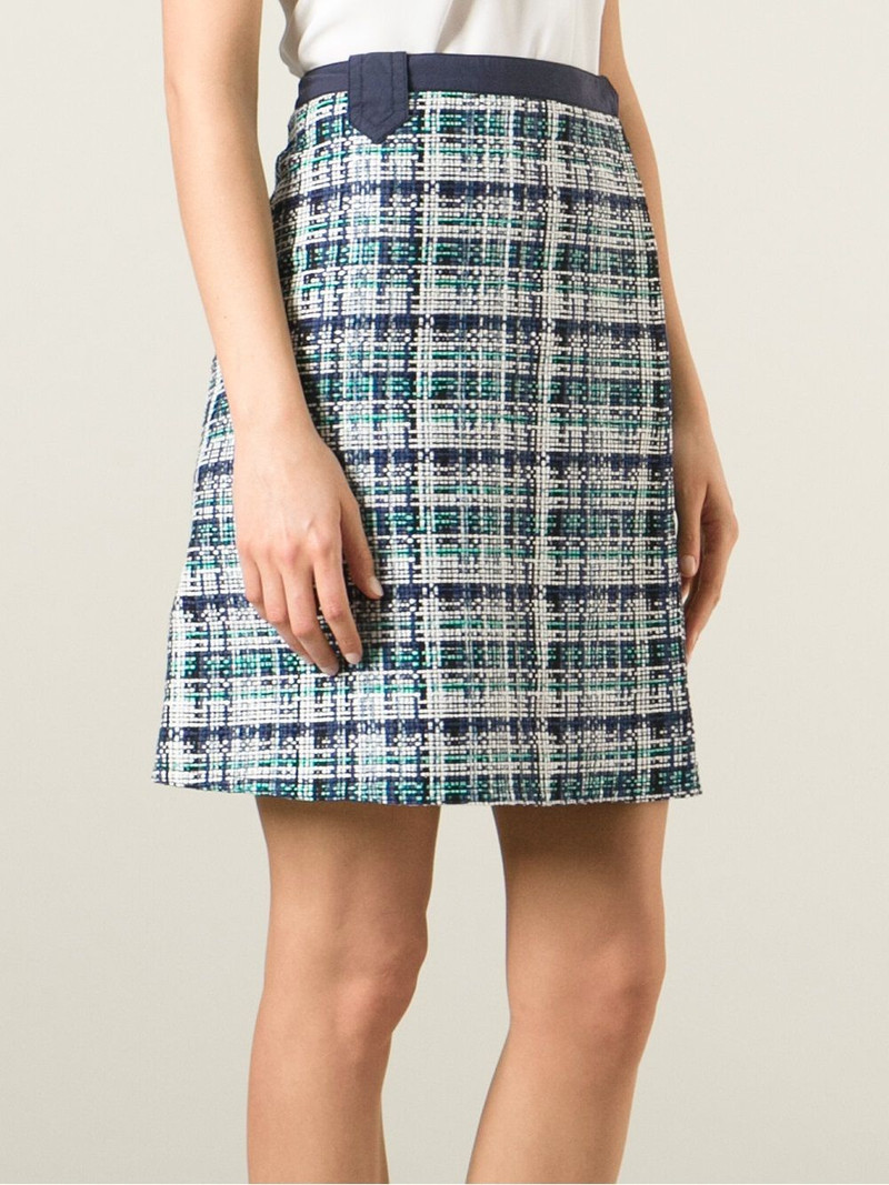 bouclé-knit midi straight skirt 3