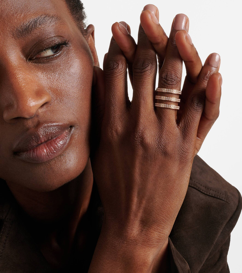 REPOSSI Berbere 18kt rose gold ring with diamonds outlook