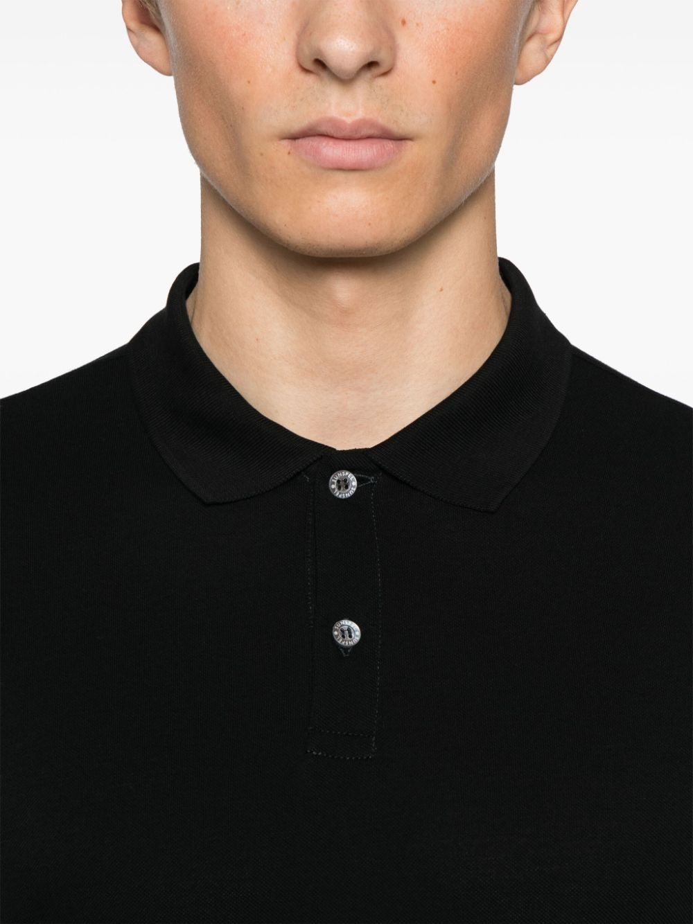 piqué long-sleeves polo shirt - 4