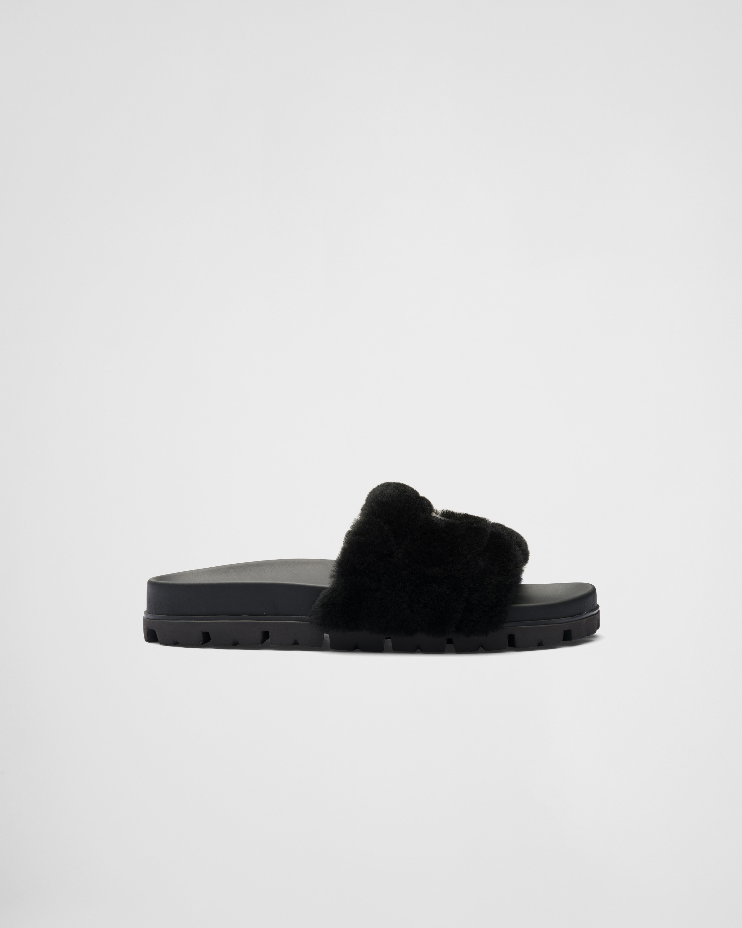 Shearling slides - 2