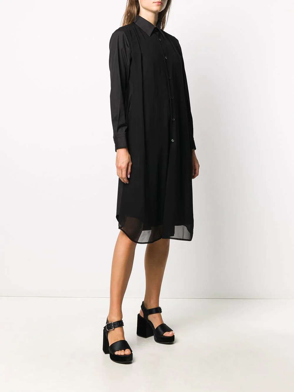 relaxed-fit shirt dress - 3