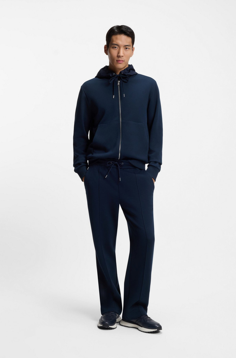 BOSS TRAINERS IN BURNISHED LEATHER outlook