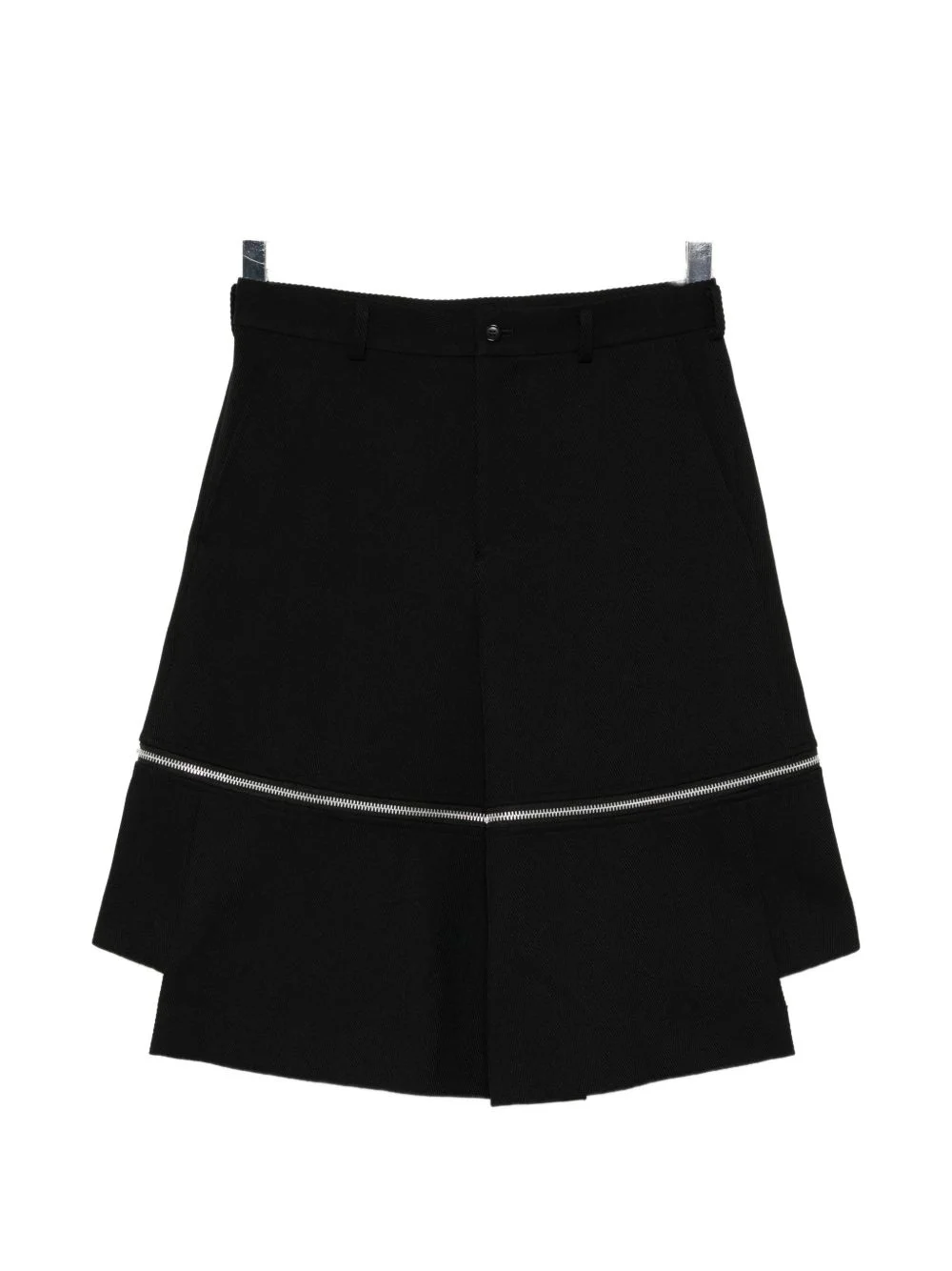 zip-detail shorts - 1