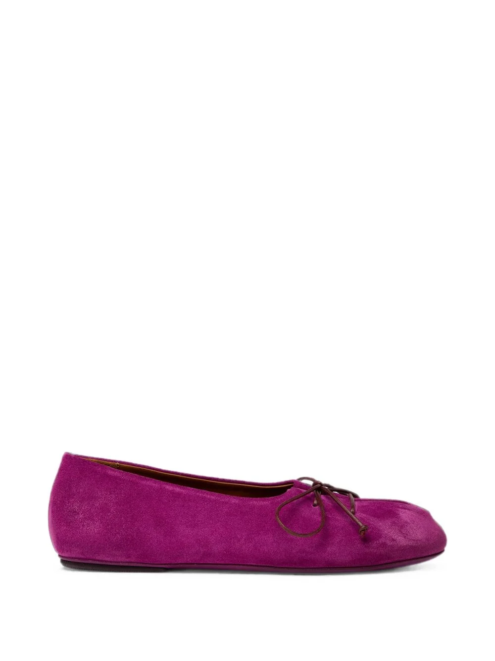 Girella lace-up suede ballet flats - 1