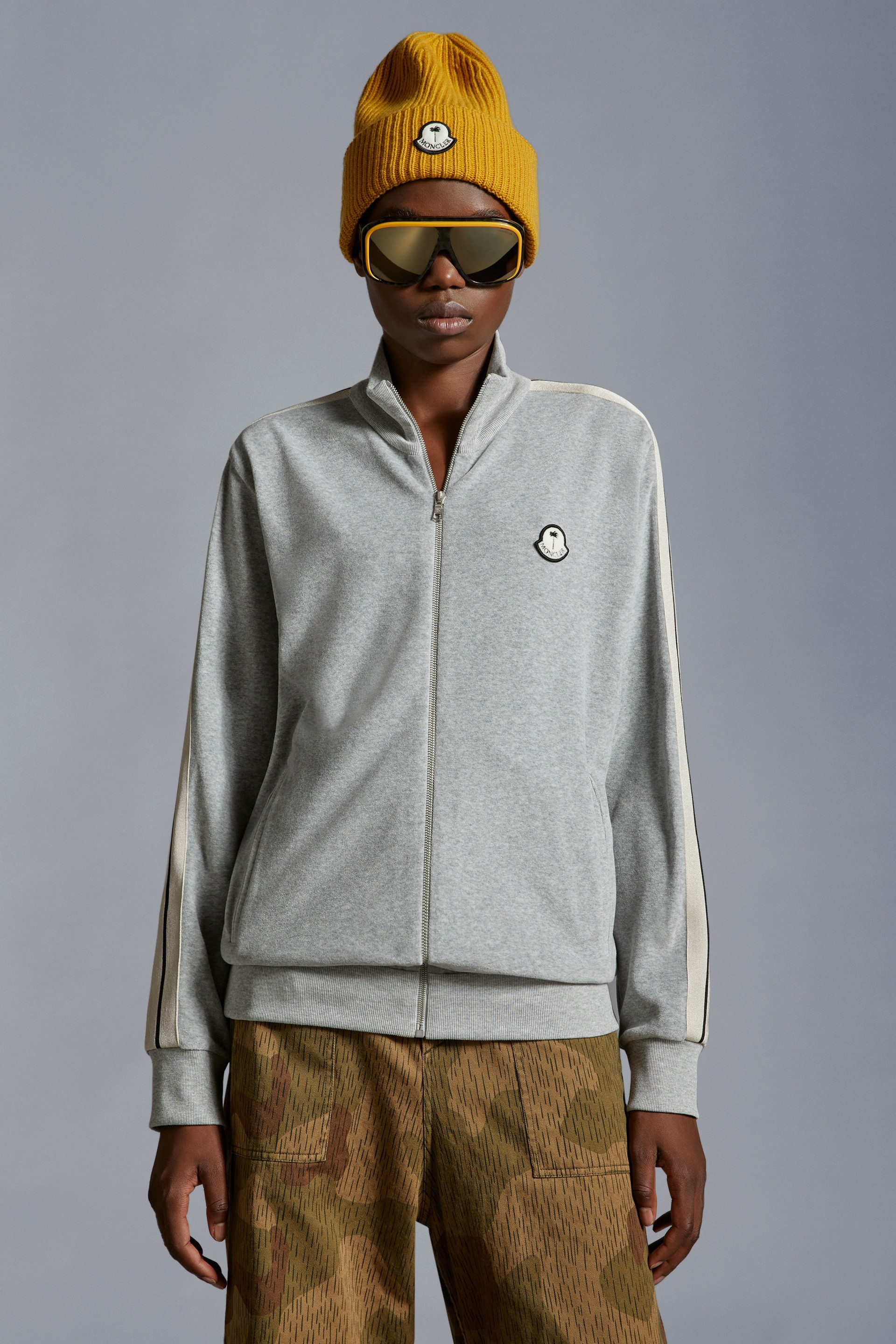 Chenille Zip-Up Sweatshirt - 4