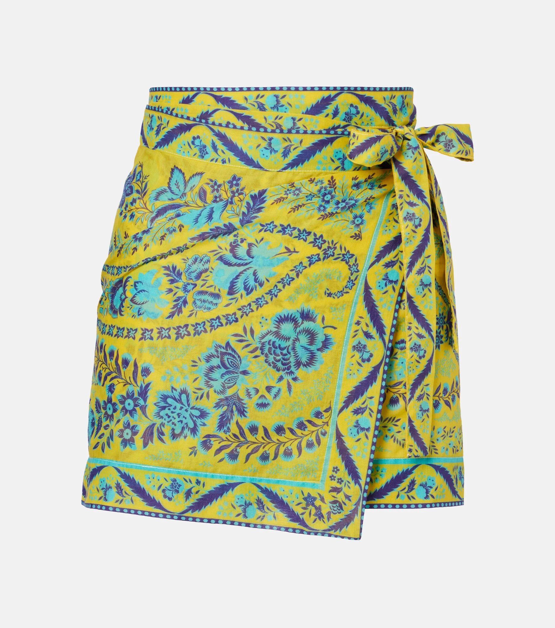 Floral cotton beach cover-up - 1