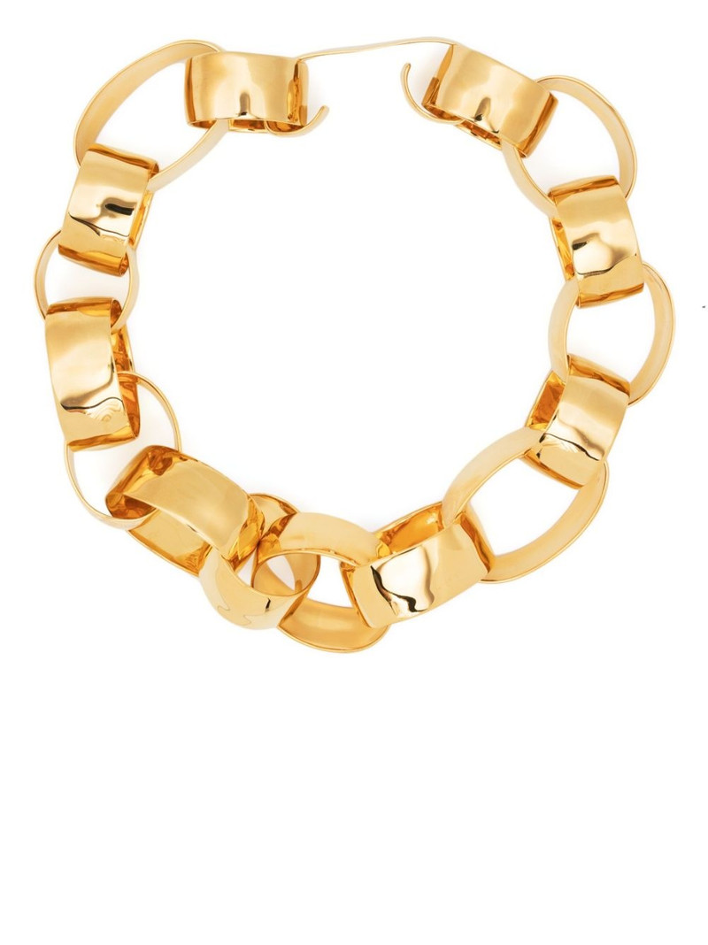 oval-link chain necklace 1