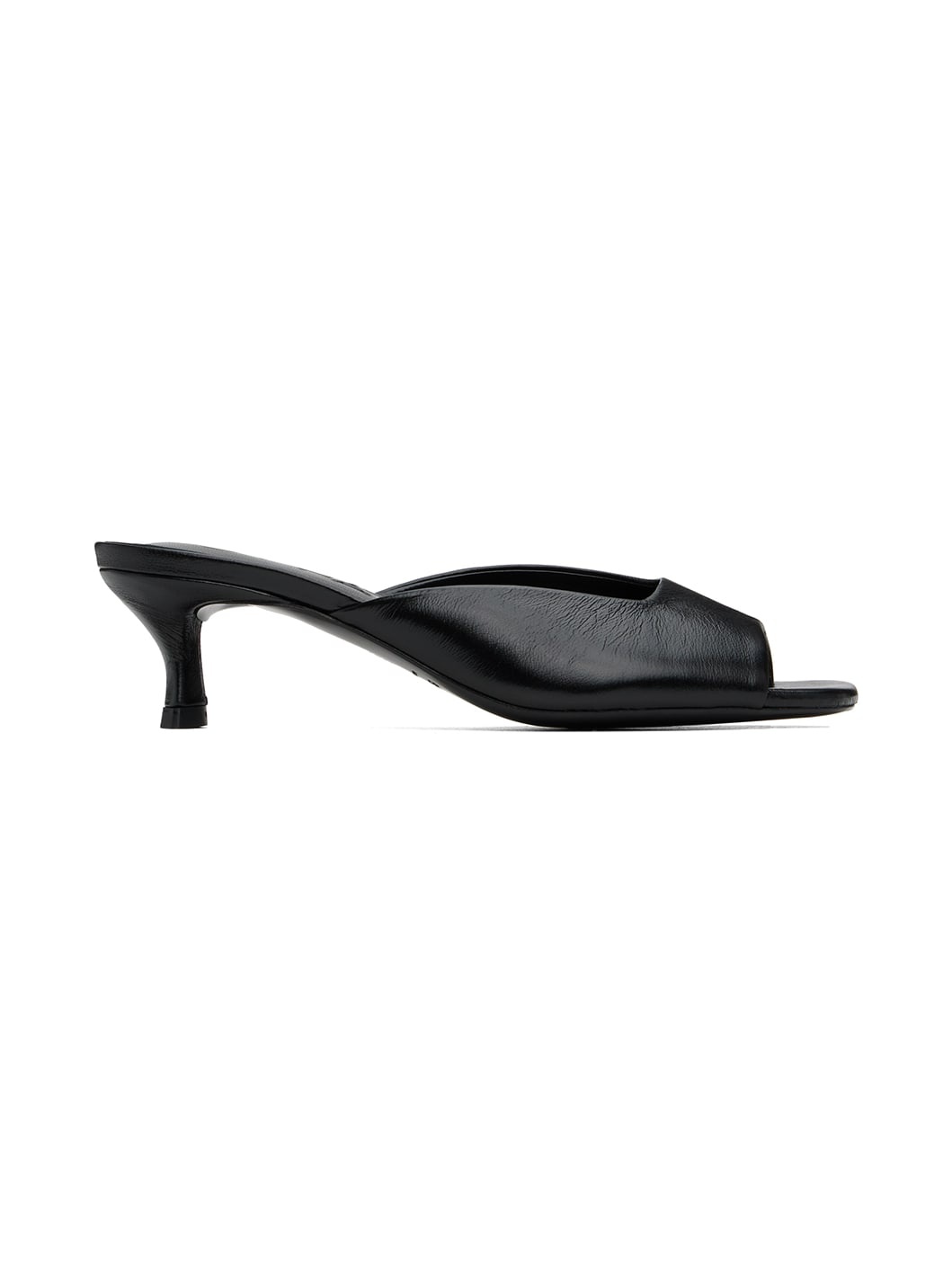 Black Wendy Mules - 1