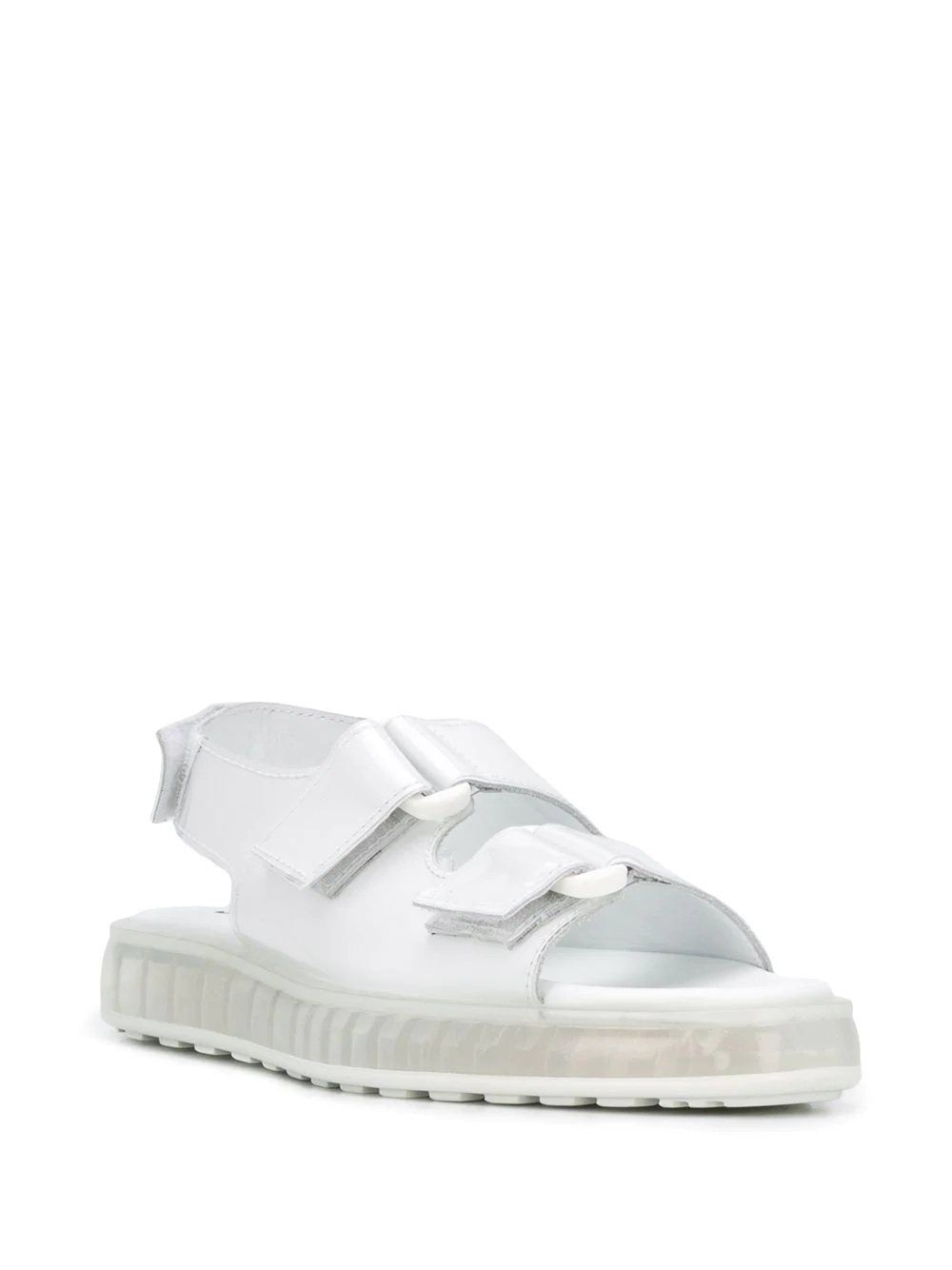 transparent touch strap sandals - 2