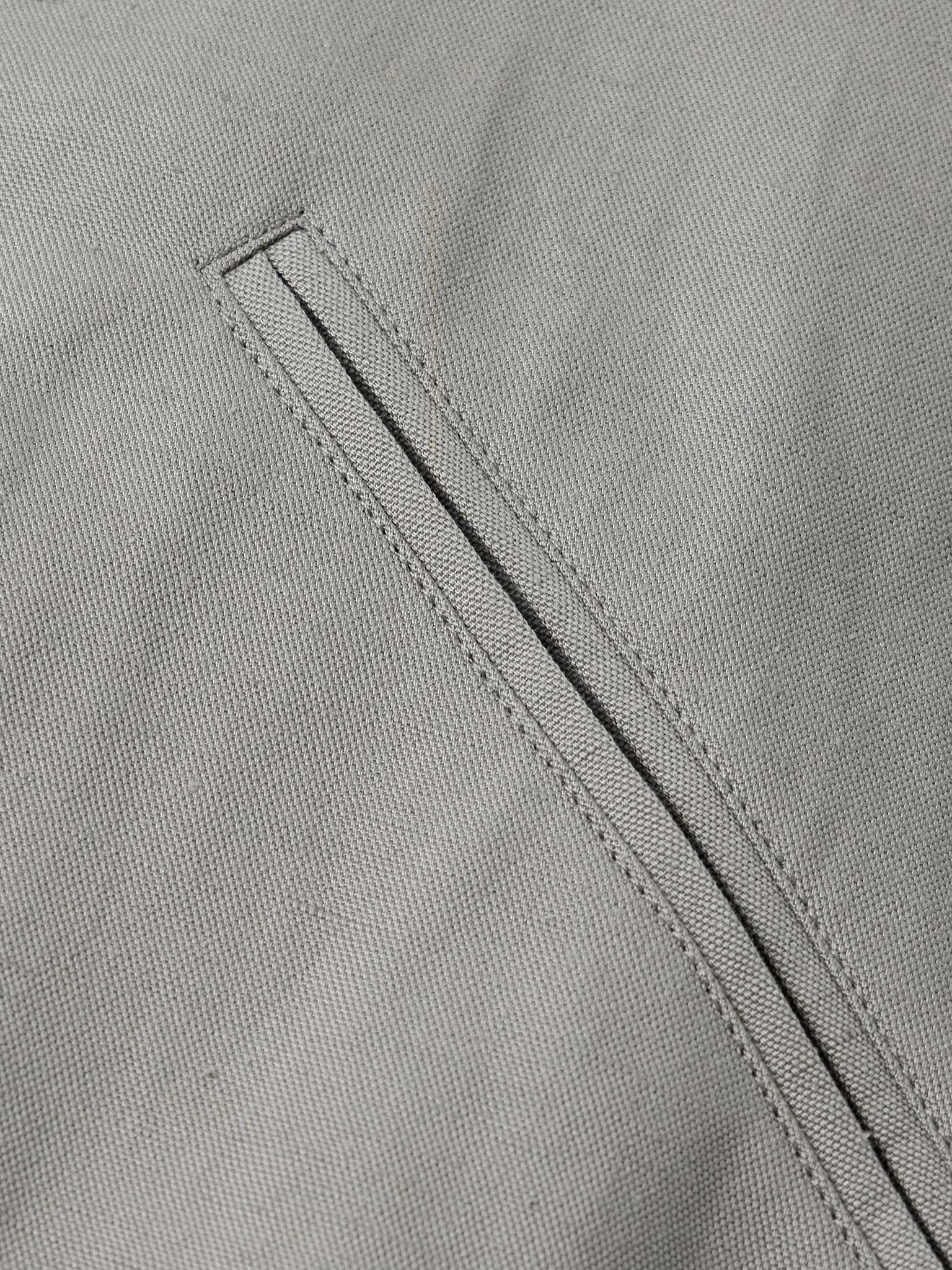 Linen, Cotton and Lyocell-Blend Bomber Jacket Gray green - 5