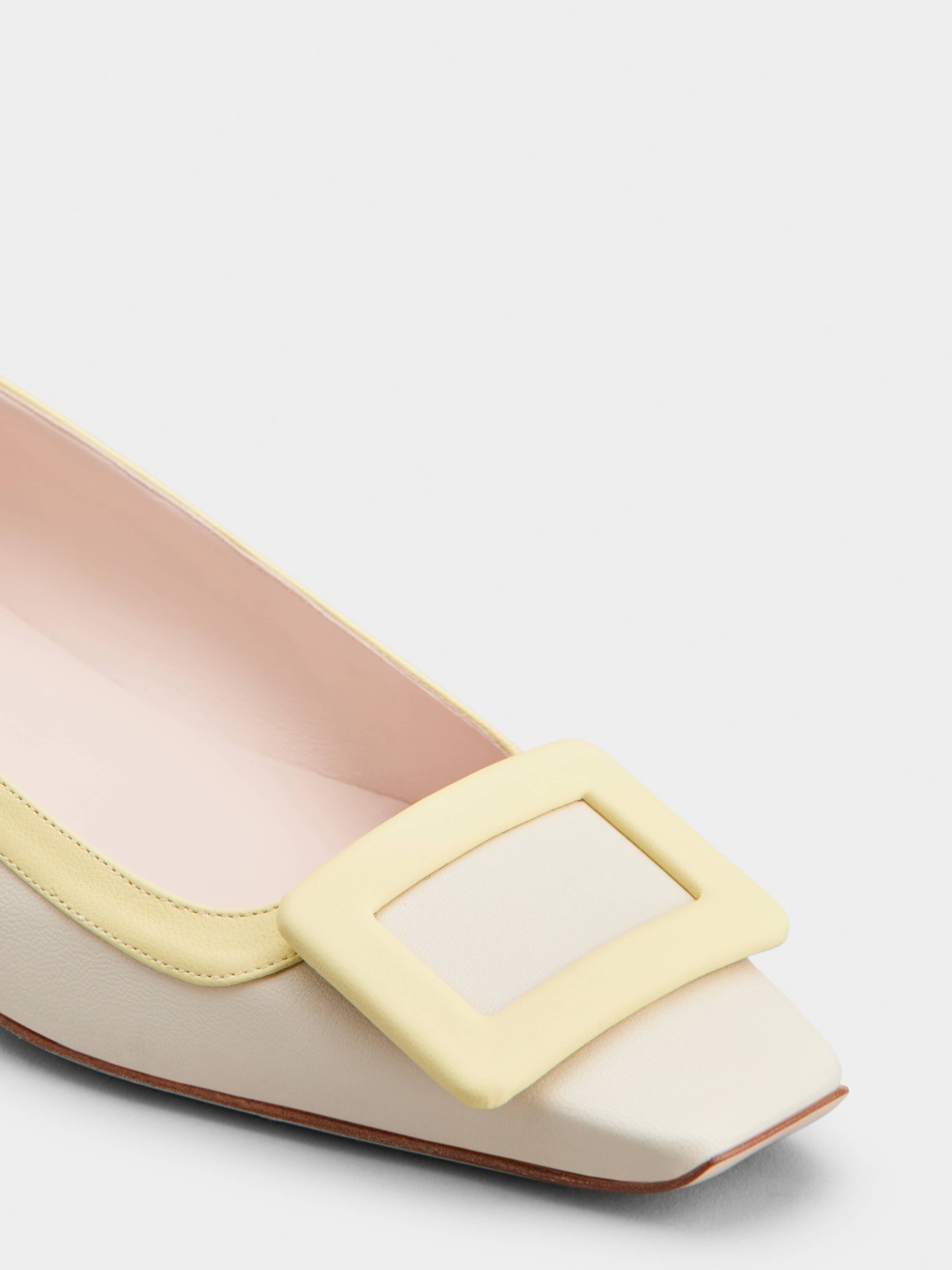 Belle Vivier Covered Buckle Ballerinas in Nappa Leather - 3
