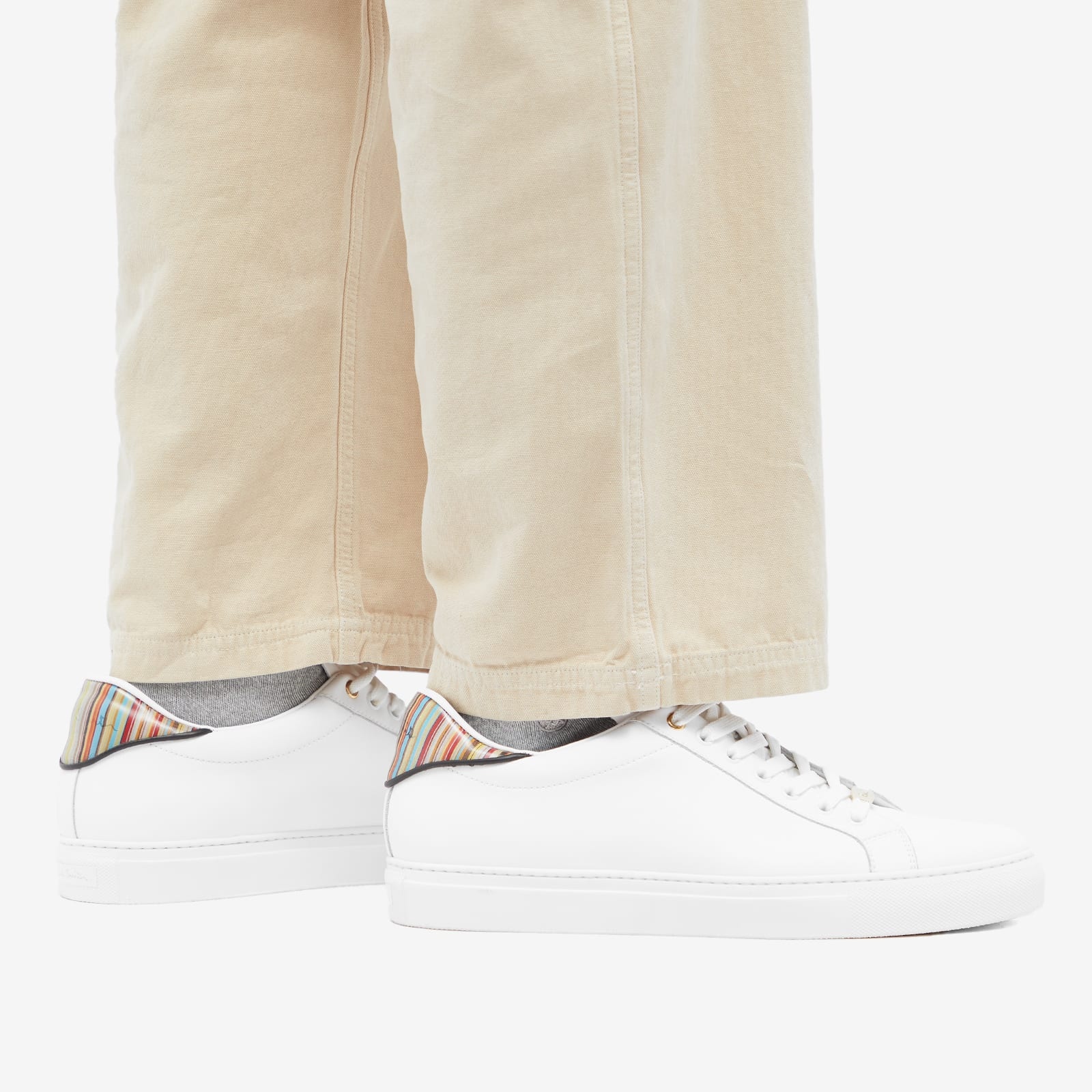 Paul Smith Beck Stripe Heel Tab Sneaker - 6