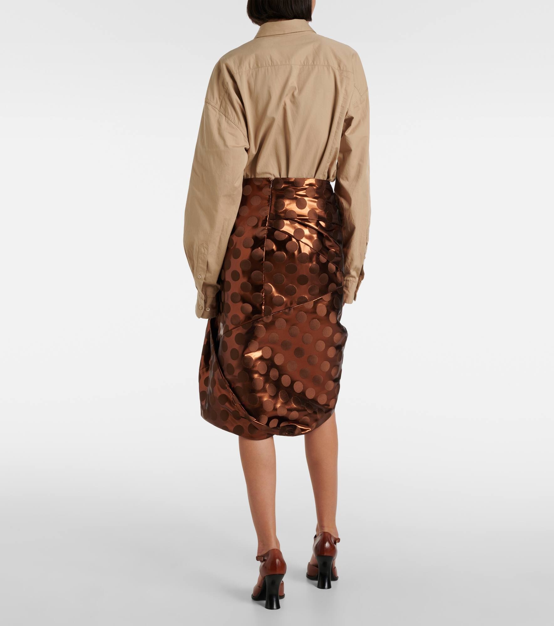 Lamé midi skirt - 3