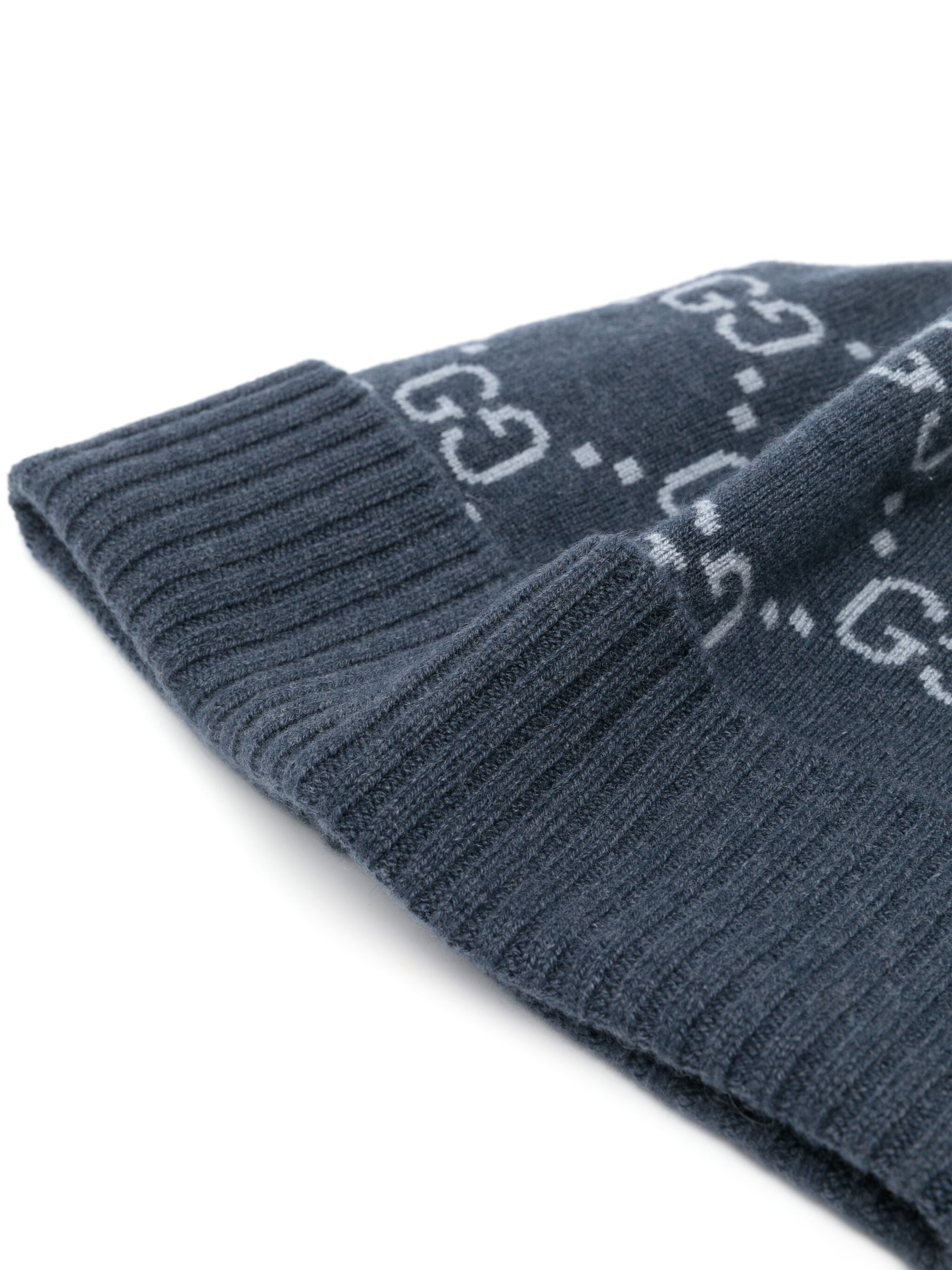 GG-jacquard Cashmere Beanie - 2