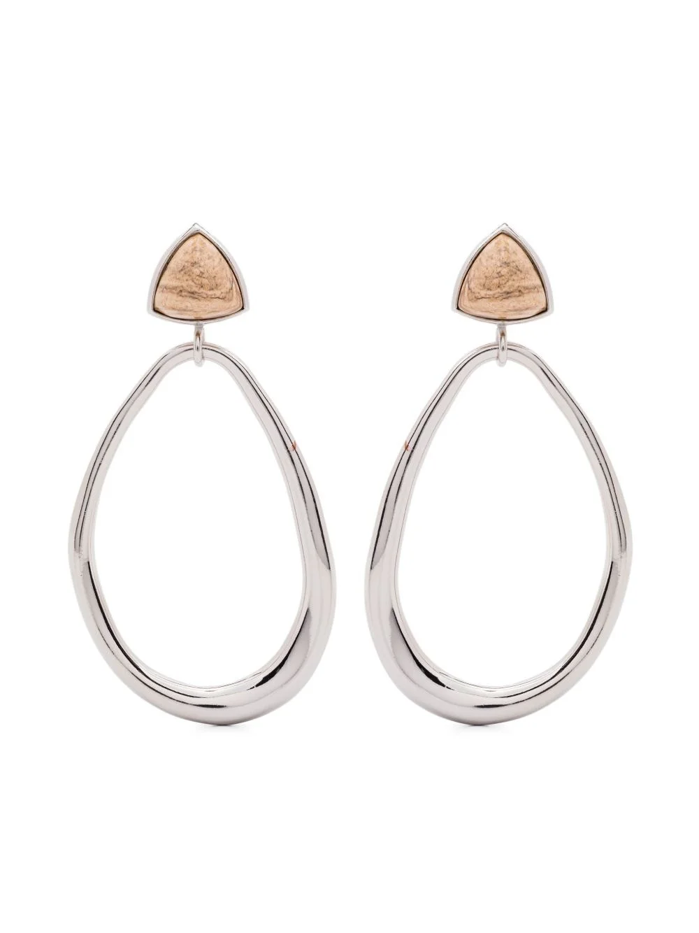 stone-embellishment earrings - 1