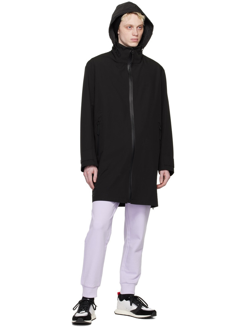 HUGO Black Water-Repellent Coat outlook