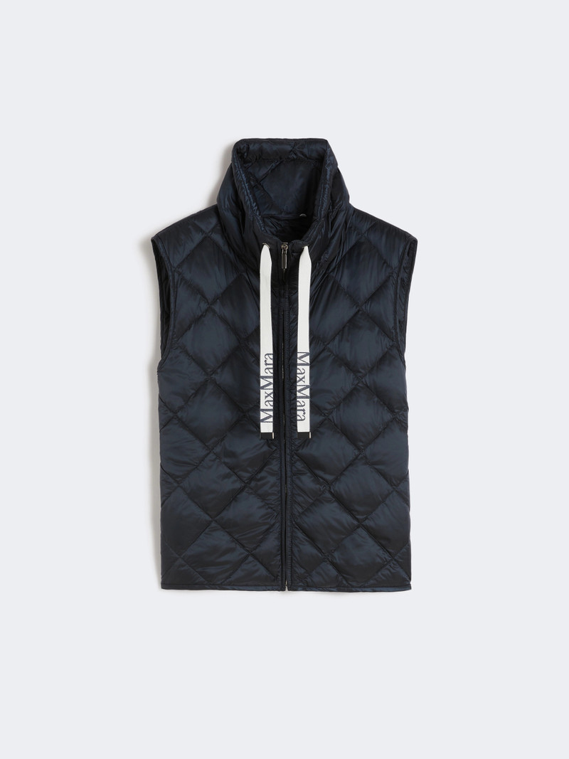 TREGIC Padded water-repellent nylon canvas gilet - MIDNIGHTBLUE 1