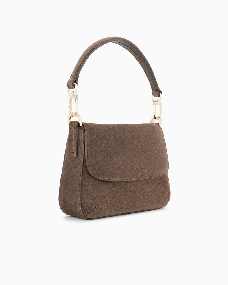 GIORGIO ARMANI SMALL LA PRIMA SOFT SUEDE HANDBAG outlook