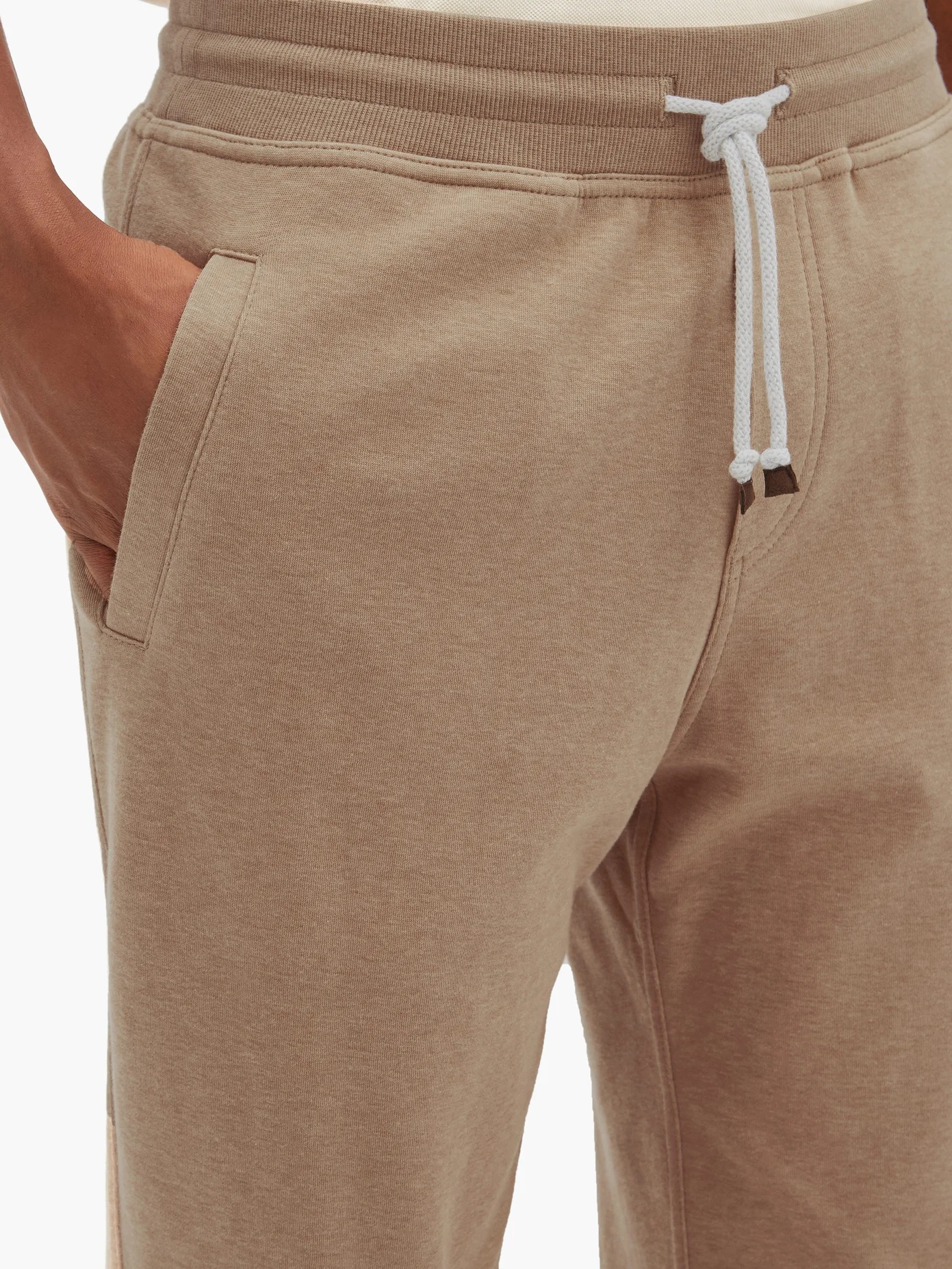 Ribbed-cuff cotton-blend track pants - 4