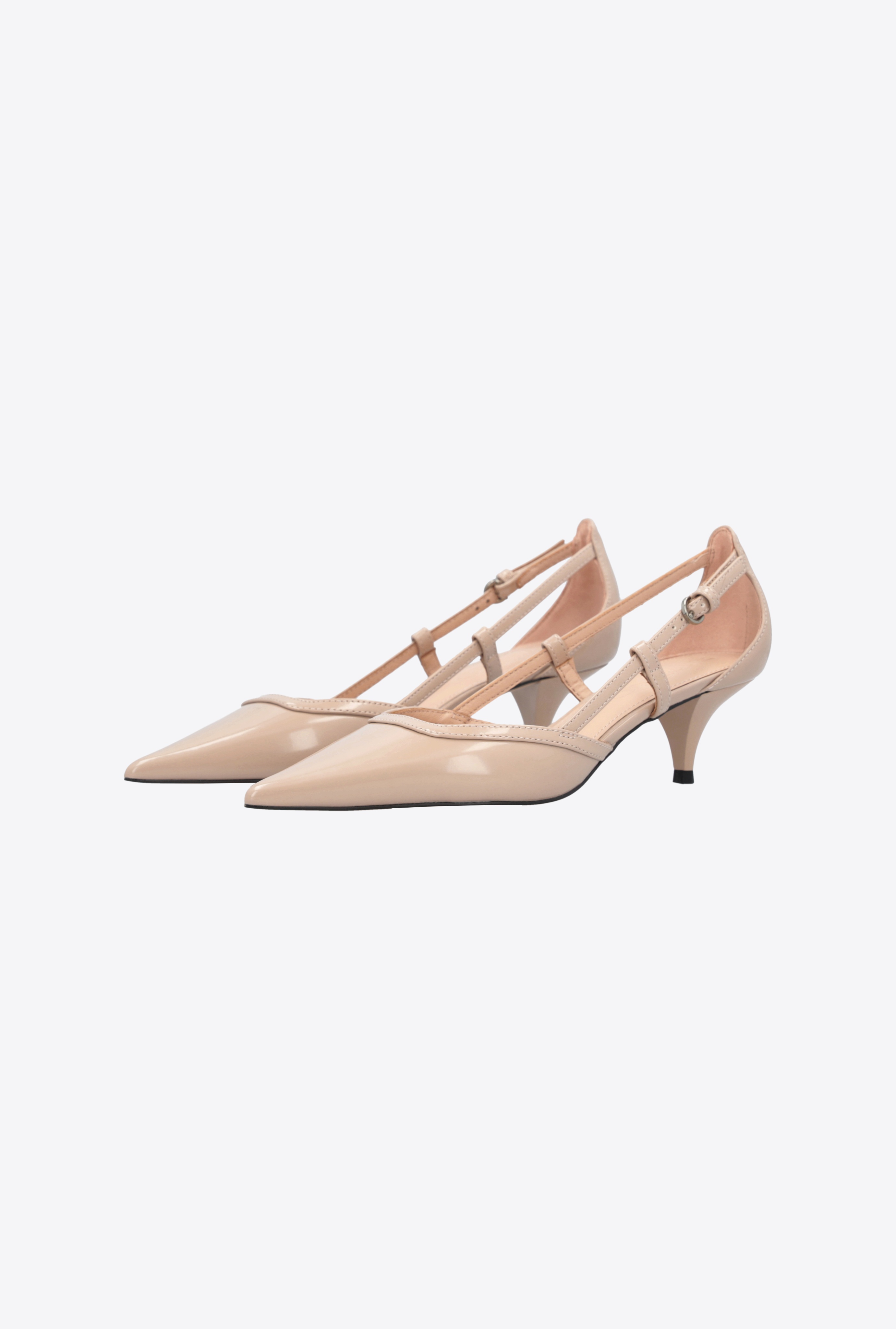 BRUSHED LEATHER PUMPS - 6