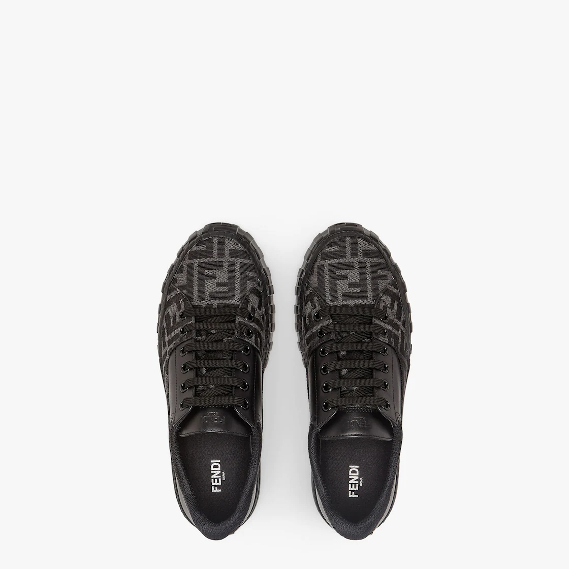 Black fabric low-tops - 4