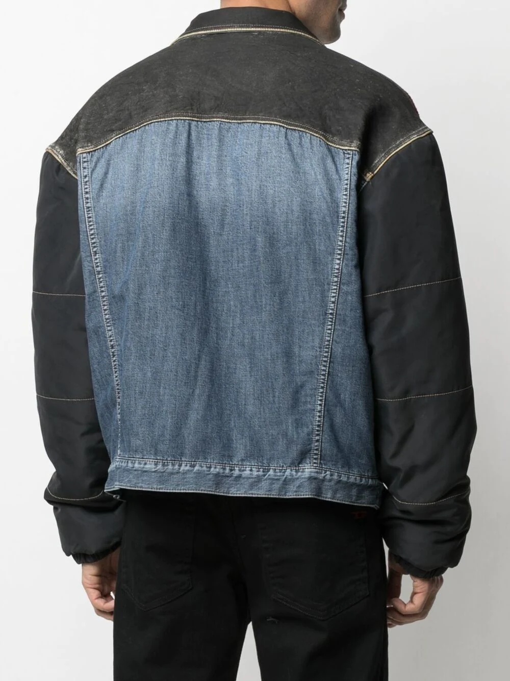 patch-work bomber jacket - 4