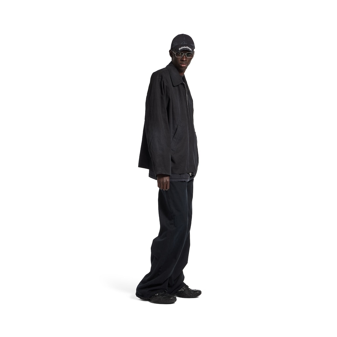 Men's Zip-up Jacket in Black - 3