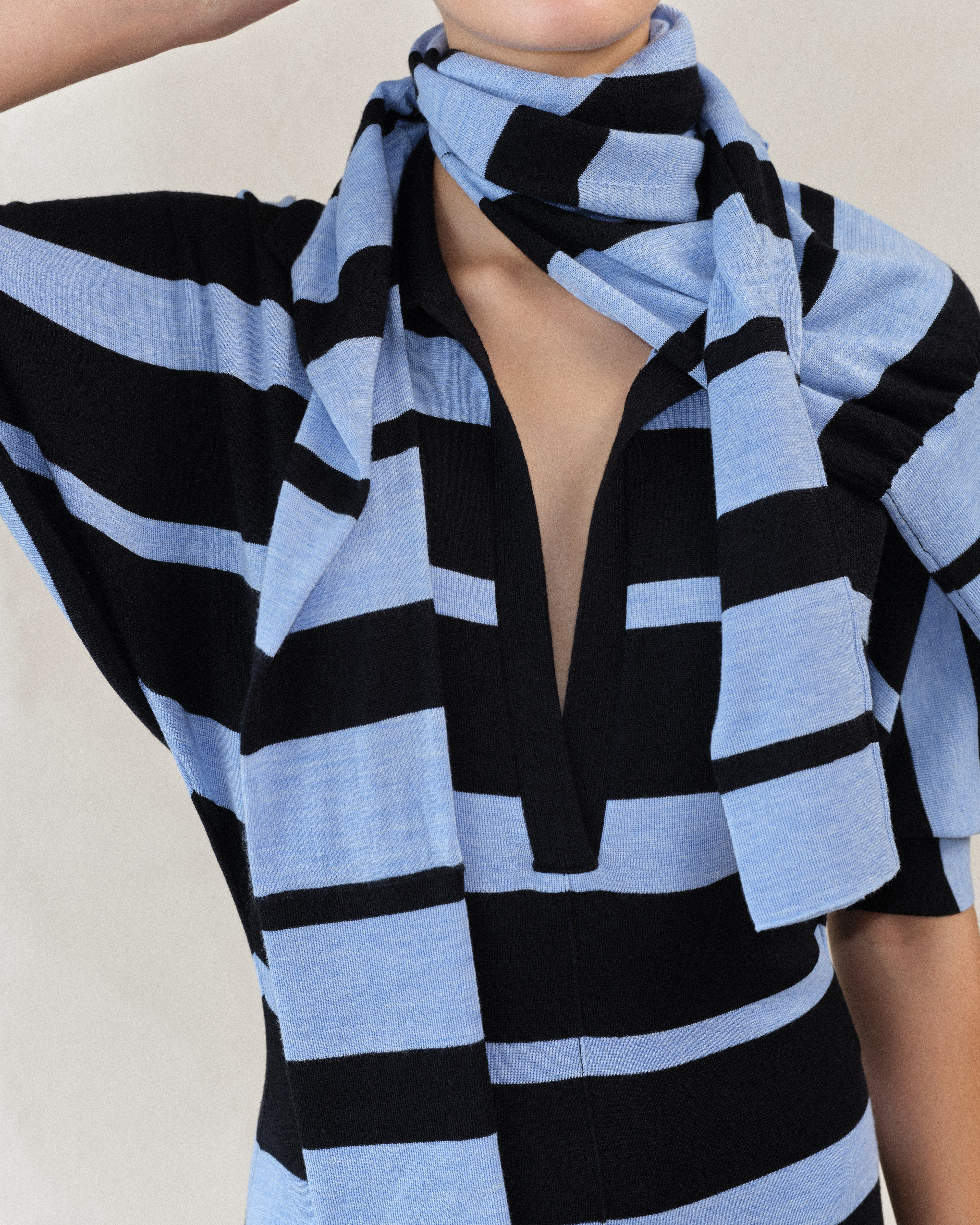 Solana Dress in Superfine Merino Silk - 6