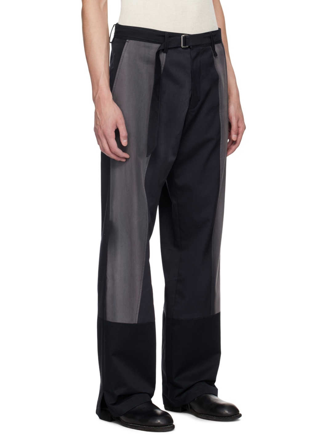 Navy Sun-Bleached Trousers - 2