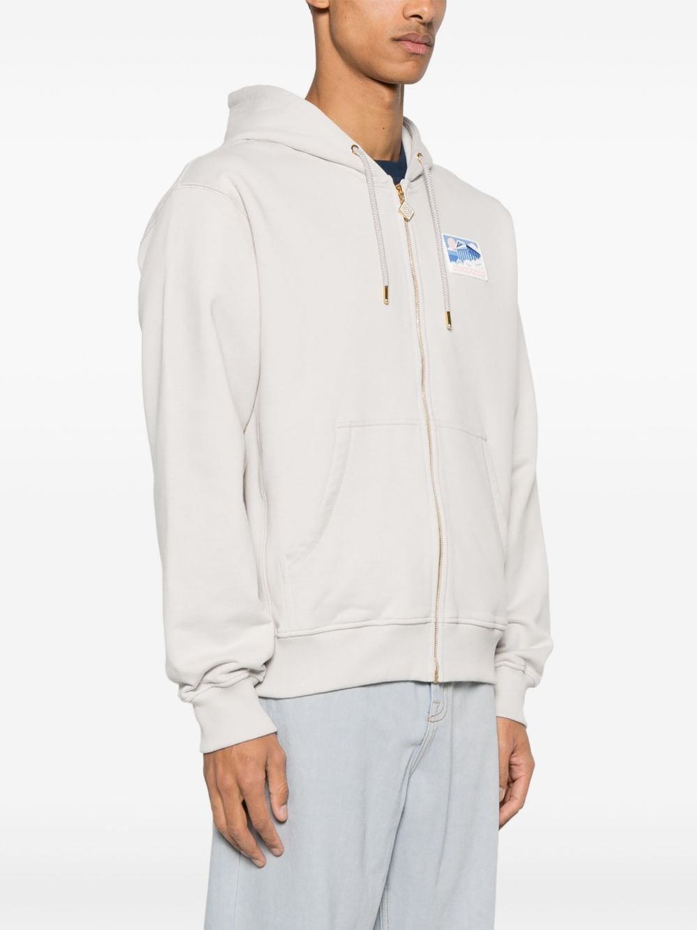 logo-patch hoodie - 3