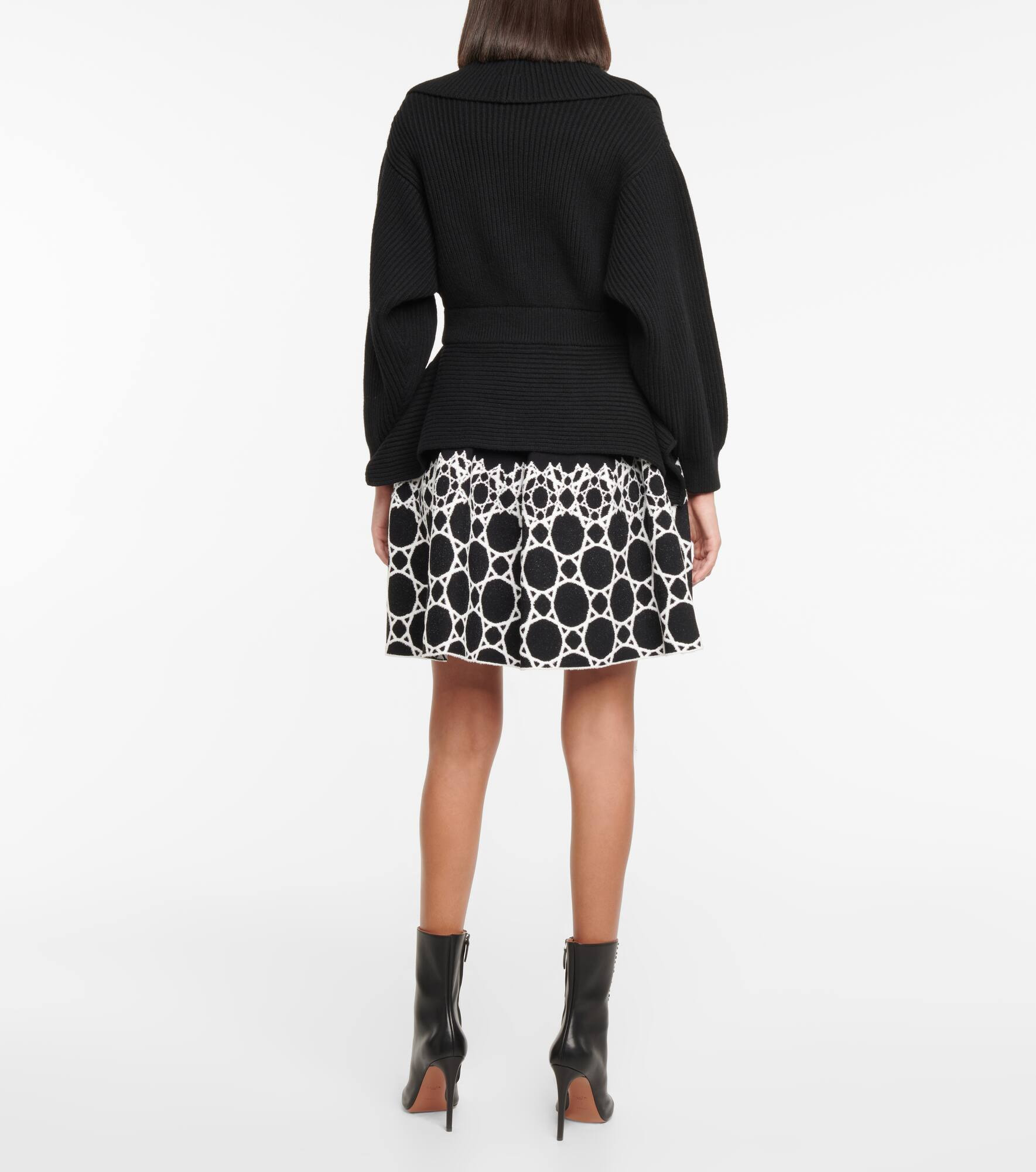 Wool and cashmere peplum cardigan - 3