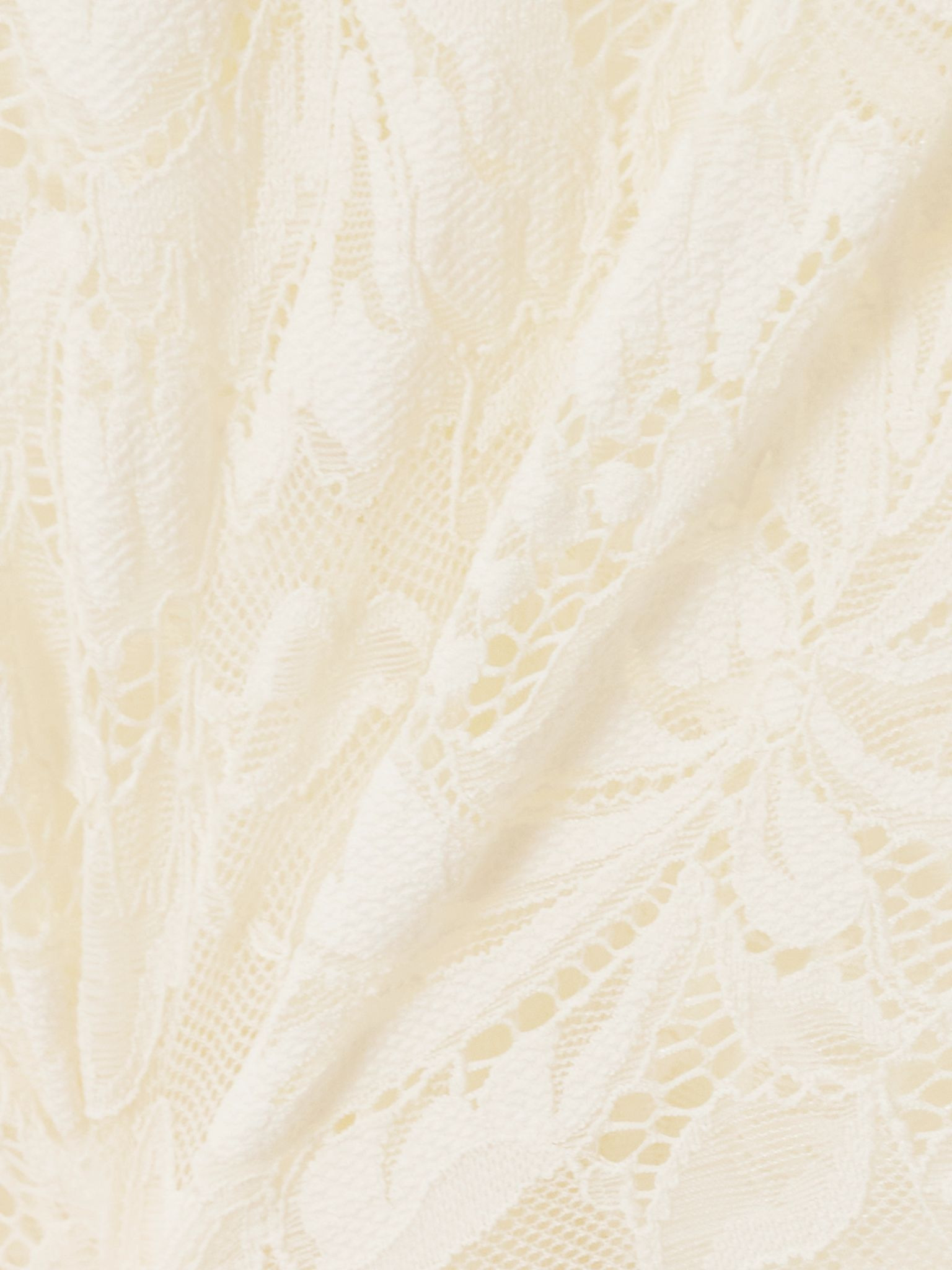 Guipure lace maxi dress Ivory - 4