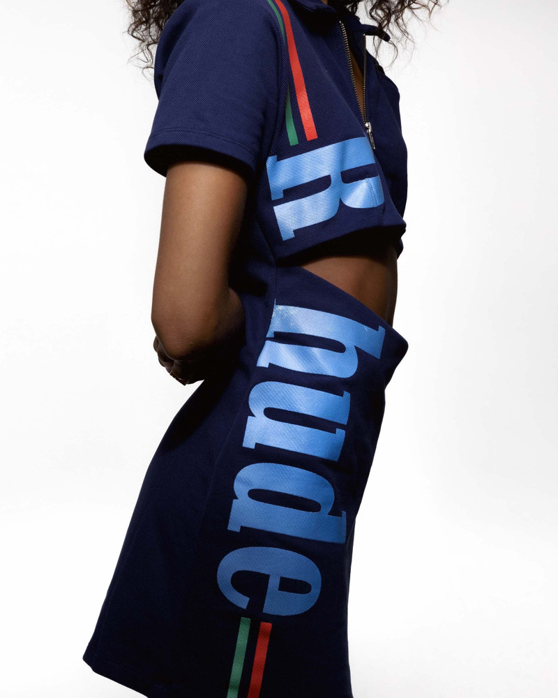 RHUDE LOGO POLO DRESS 5