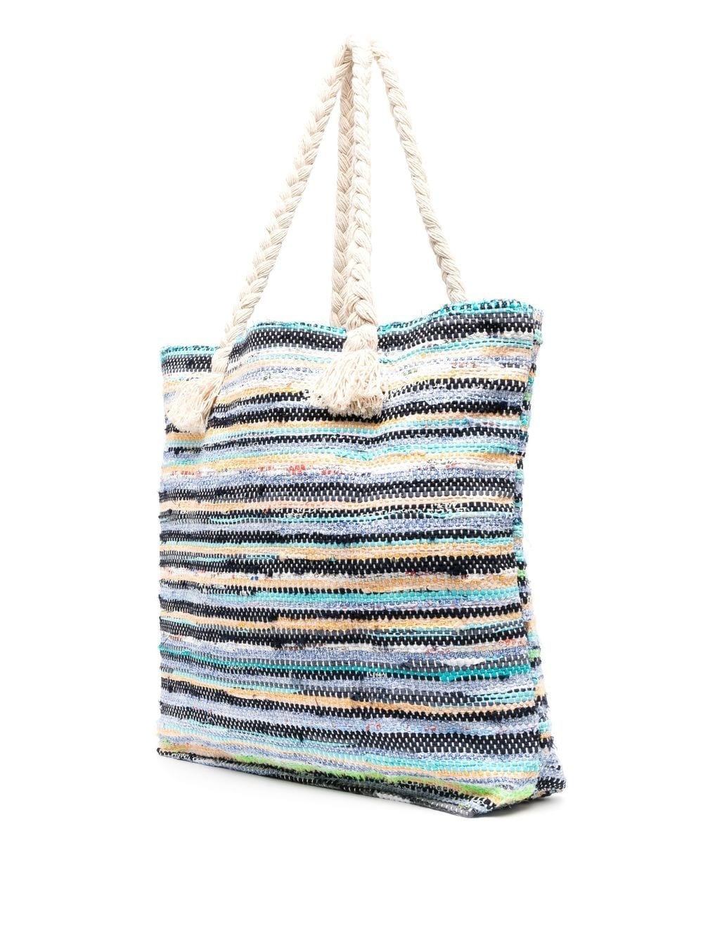 woven rope-detail tote - 3