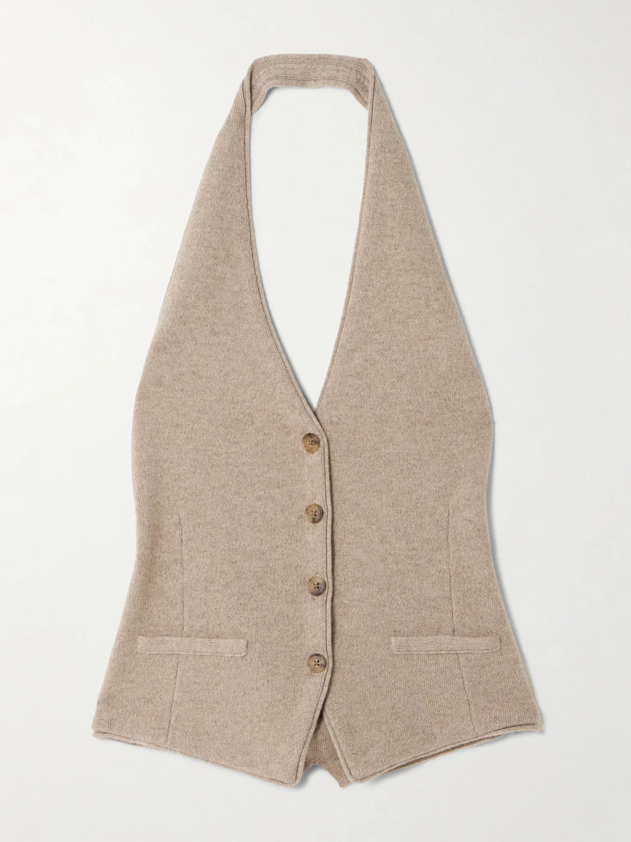 Cashmere Halterneck Vest - 1